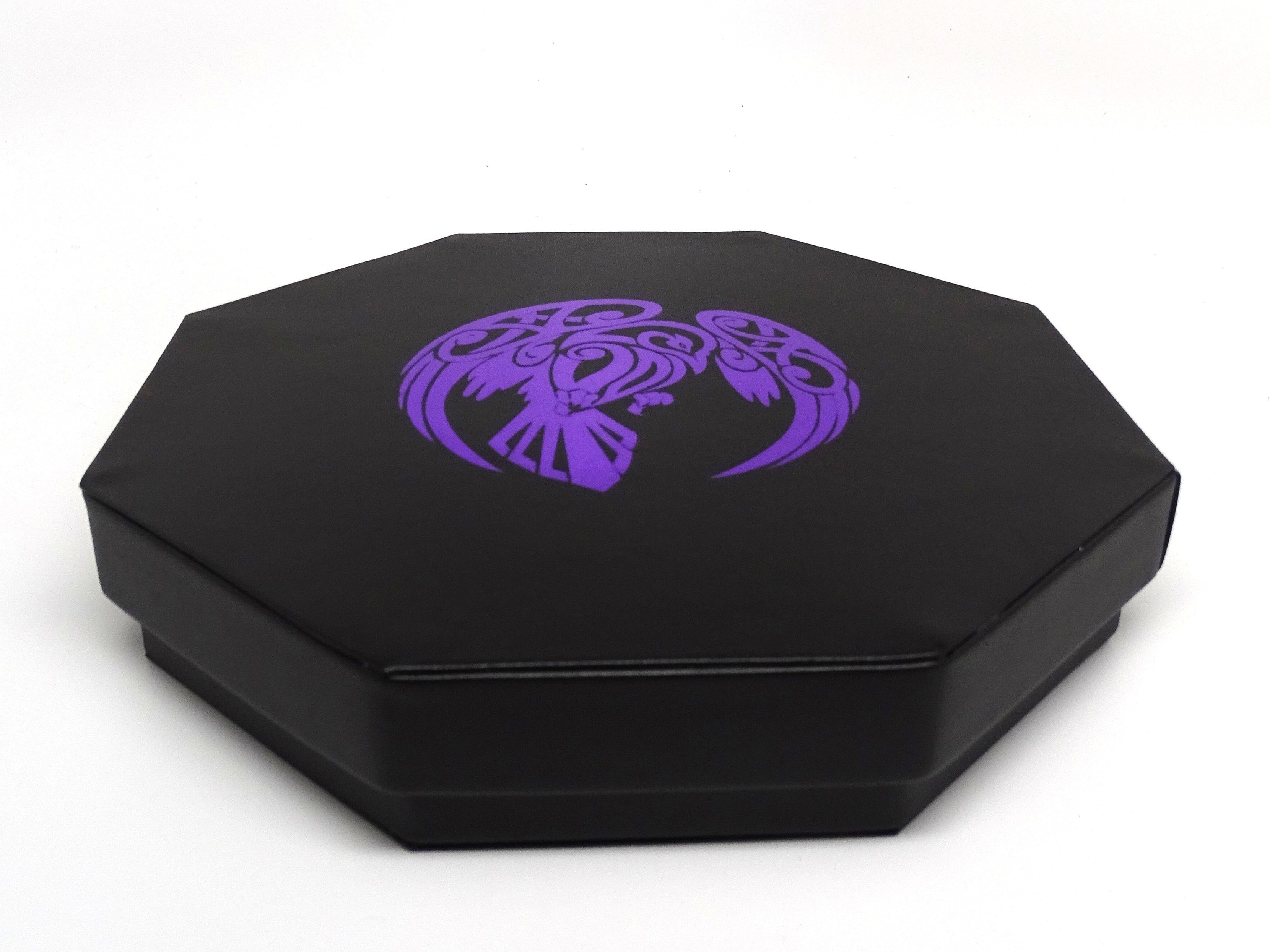(Pre Order) Raven Dice Tray With Dice Staging Area and Lid