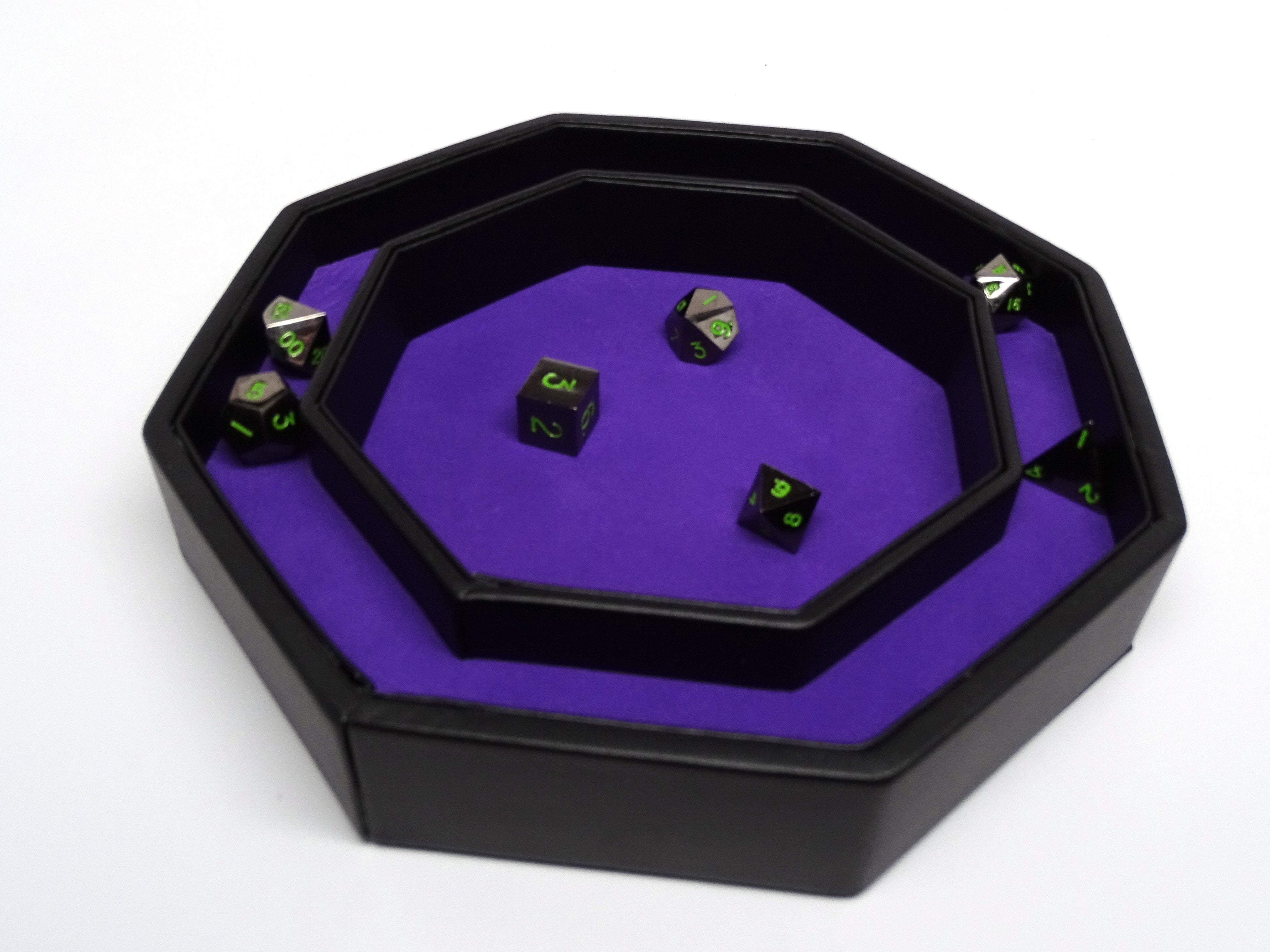 (Pre Order) Raven Dice Tray With Dice Staging Area and Lid