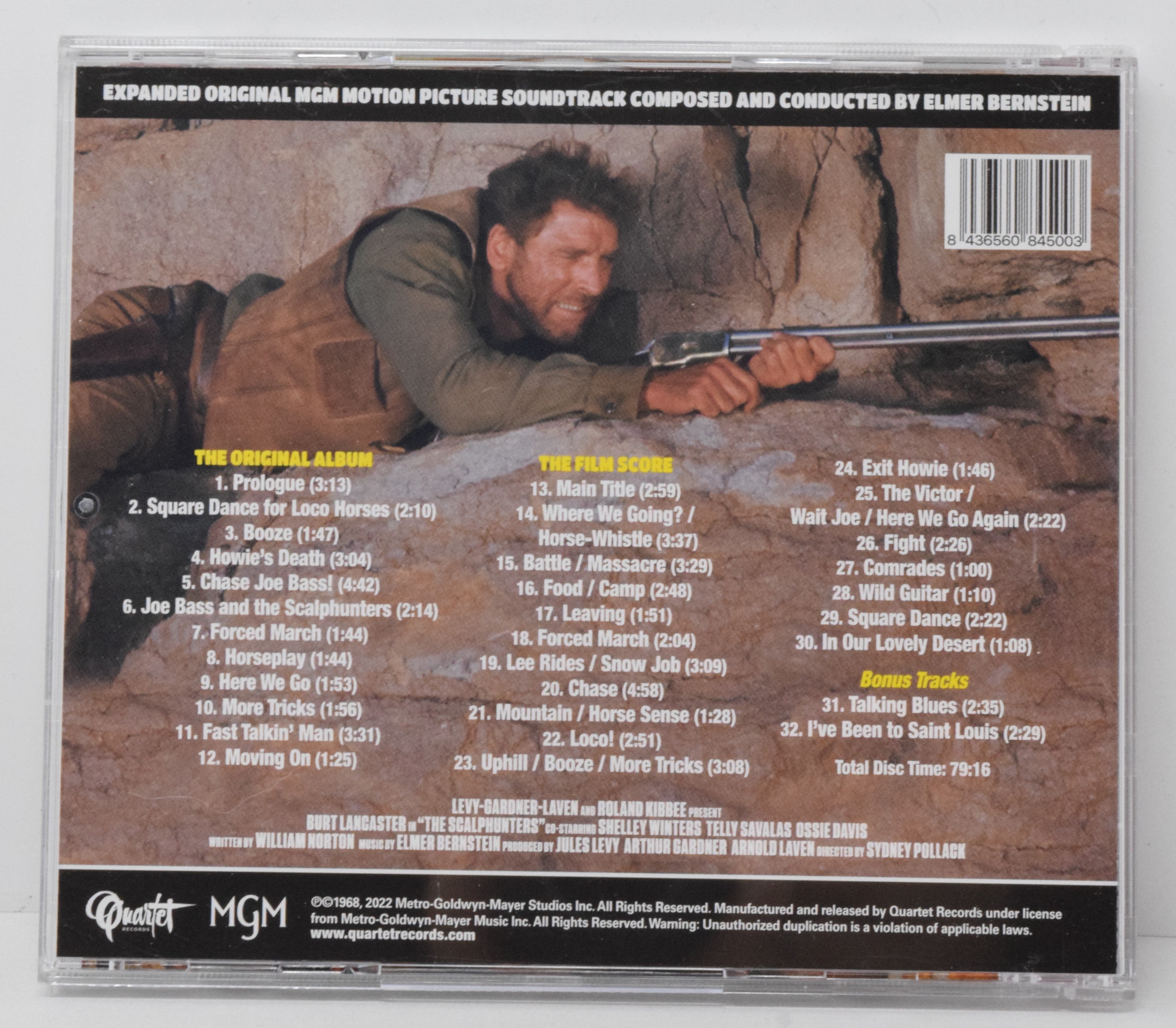 The Scalphunters Soundtrack CD Elmer Bernstein Quartet MGM