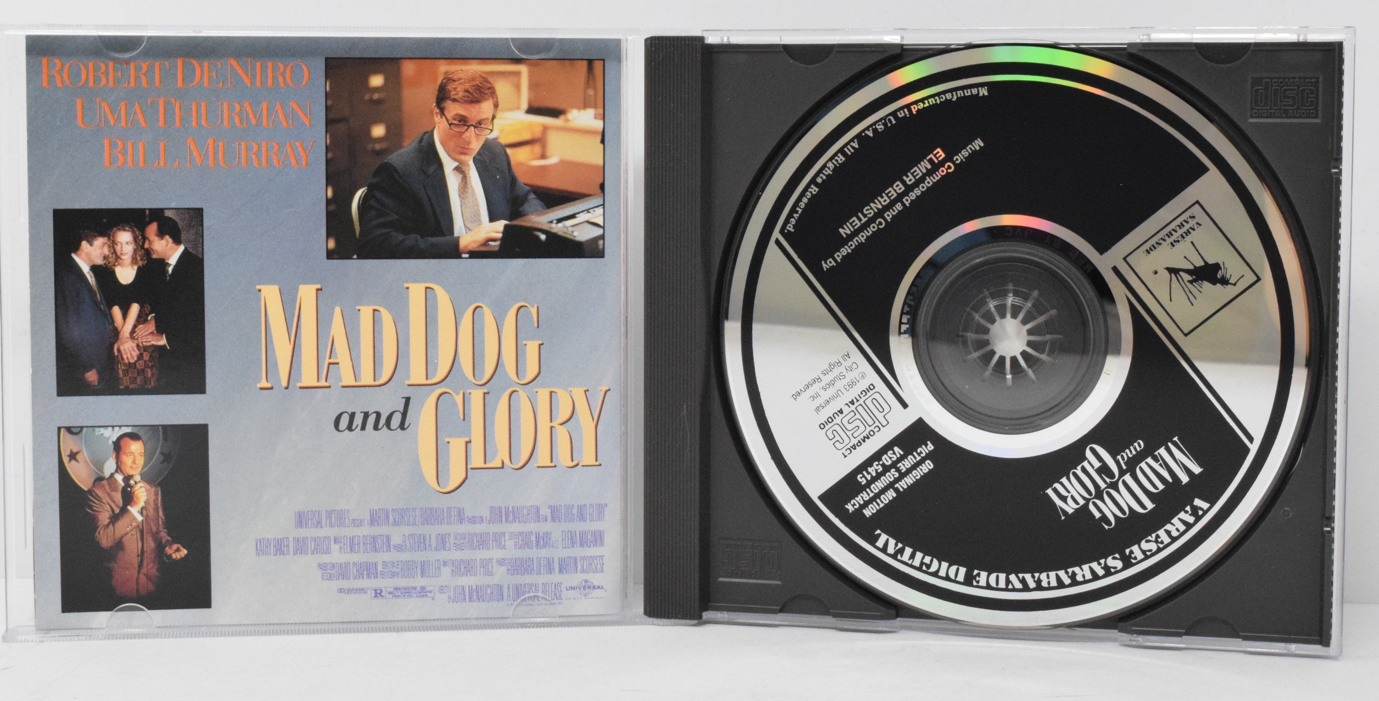Mad Dog Glory Soundtrack CD Elmer Bernstein Varese