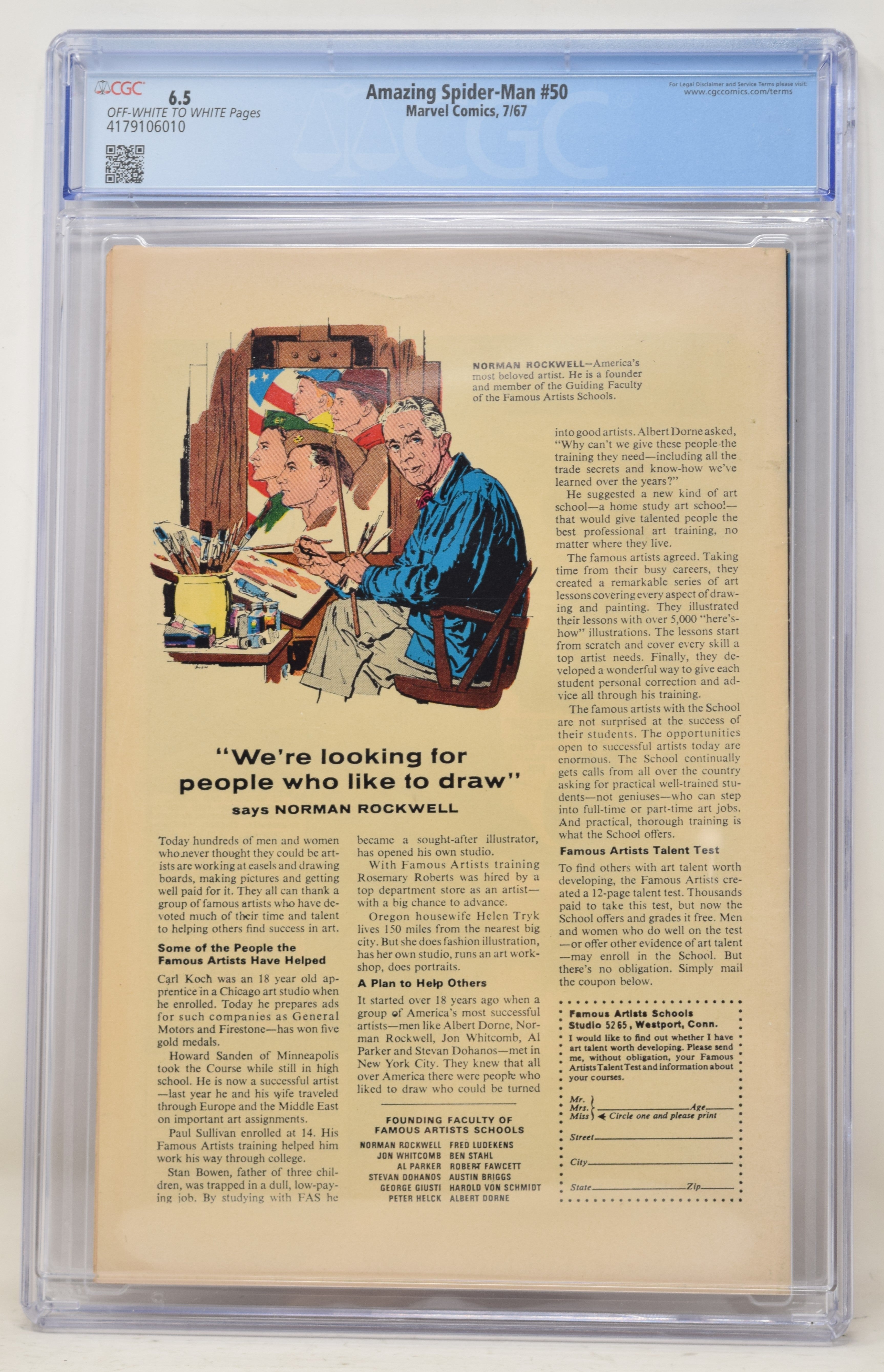 Amazing Spider-Man 50 Marvel 1967 CGC 6.5 1st Kingpin John Romita