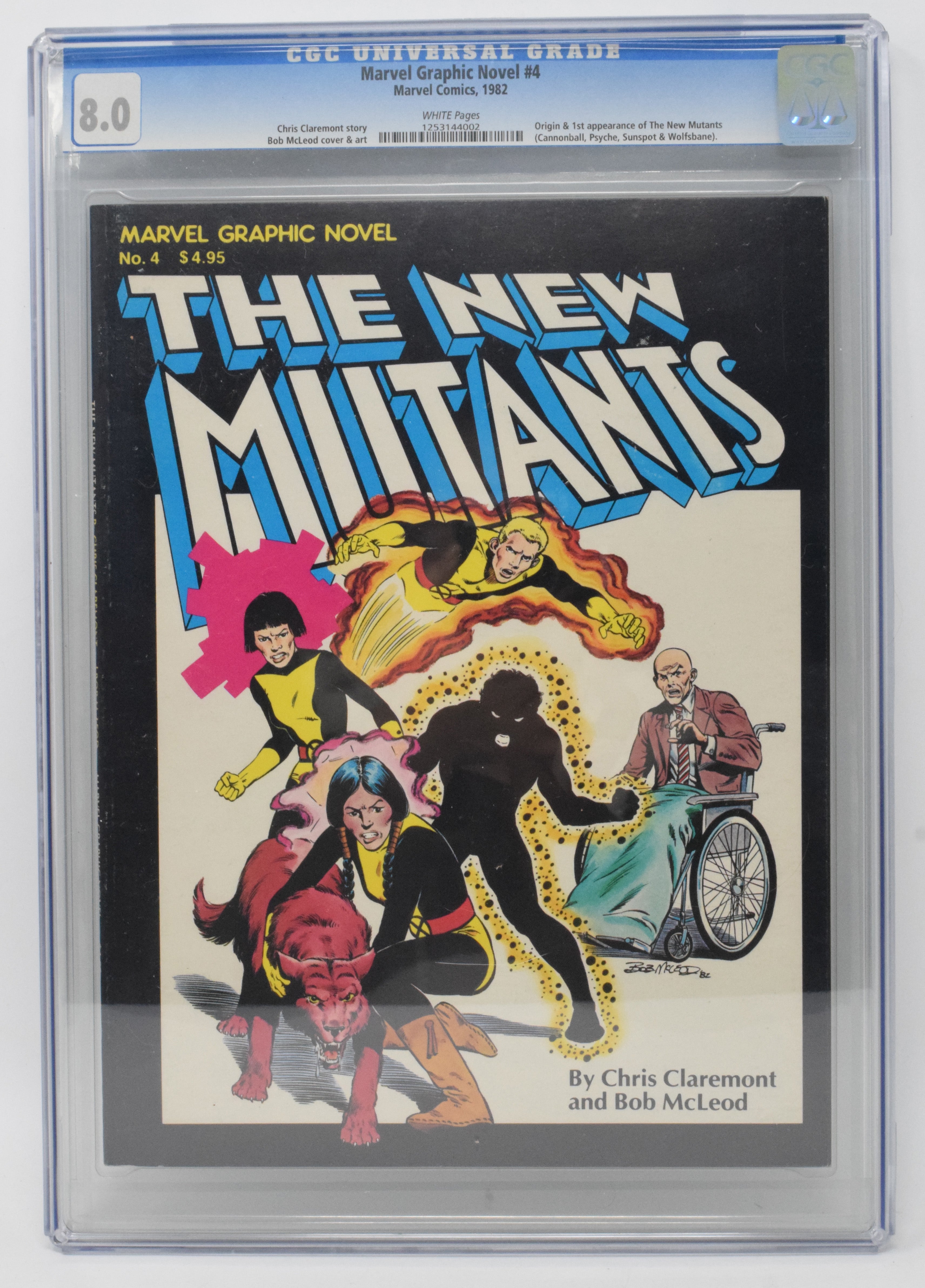 Marvel Graphic Novel 4 1982 CGC 8.0 1st New Mutants X-Men