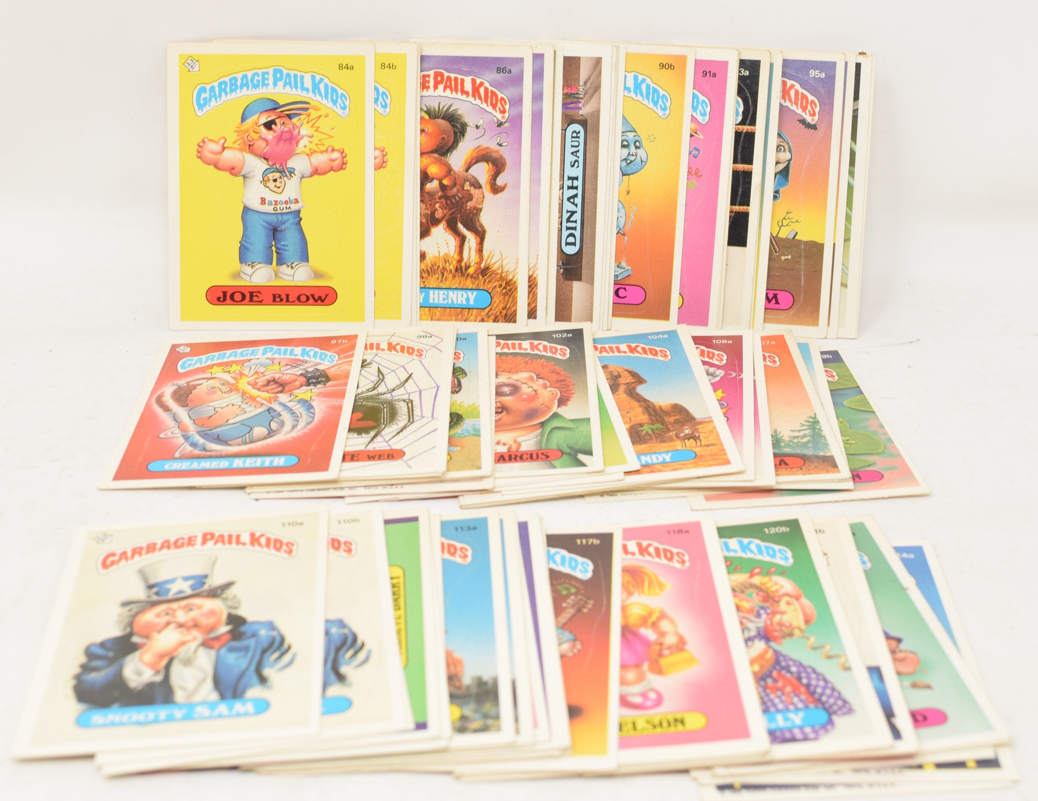 Garbage Pail Kids Cards Series 3 3rd Topps 1986 Set 84 A B - 124 A B
