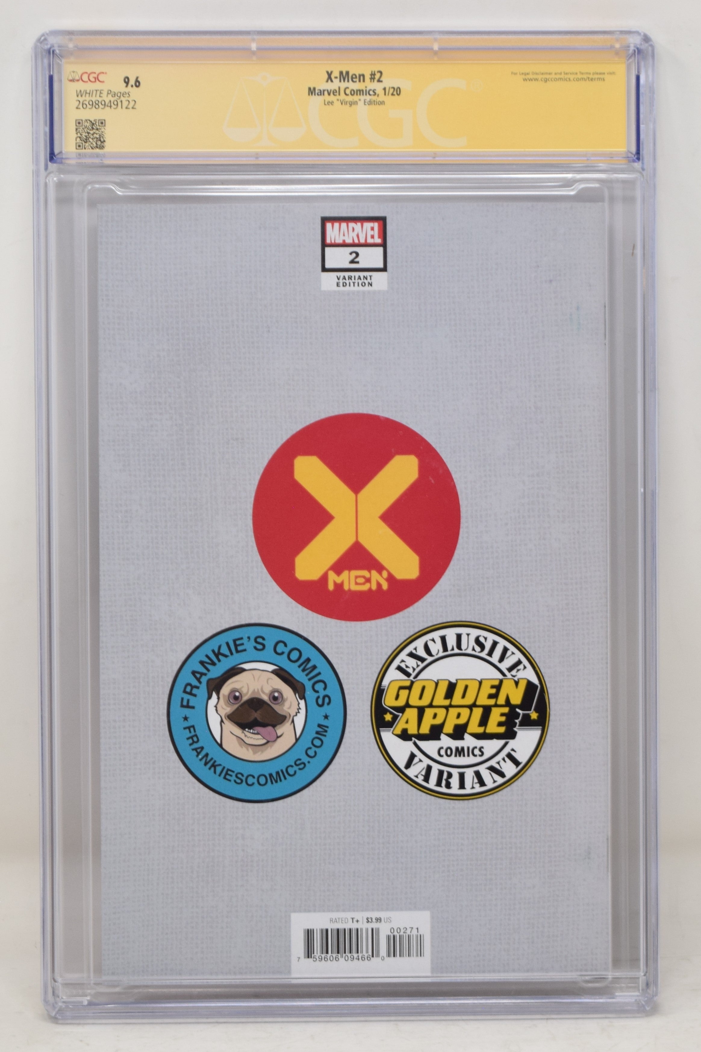 X-Men #2 DX Variant Virgin Jeehyung Lee CGC SS 9.6 2020 Marvel