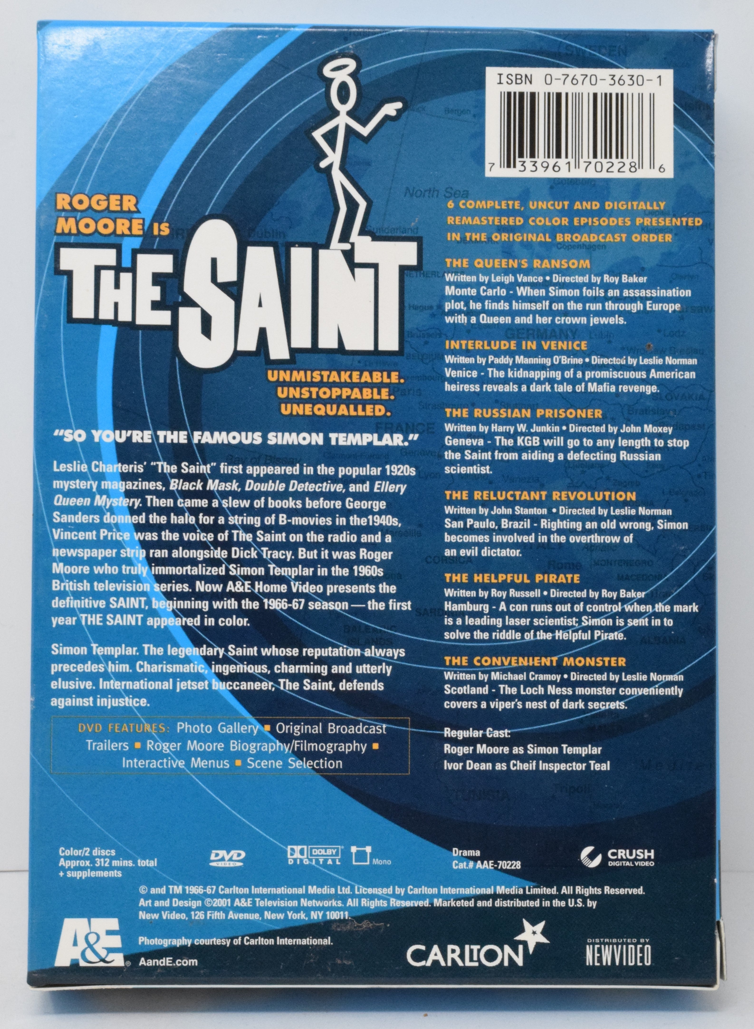 Roger Moore is The Saint Set 1 DVD