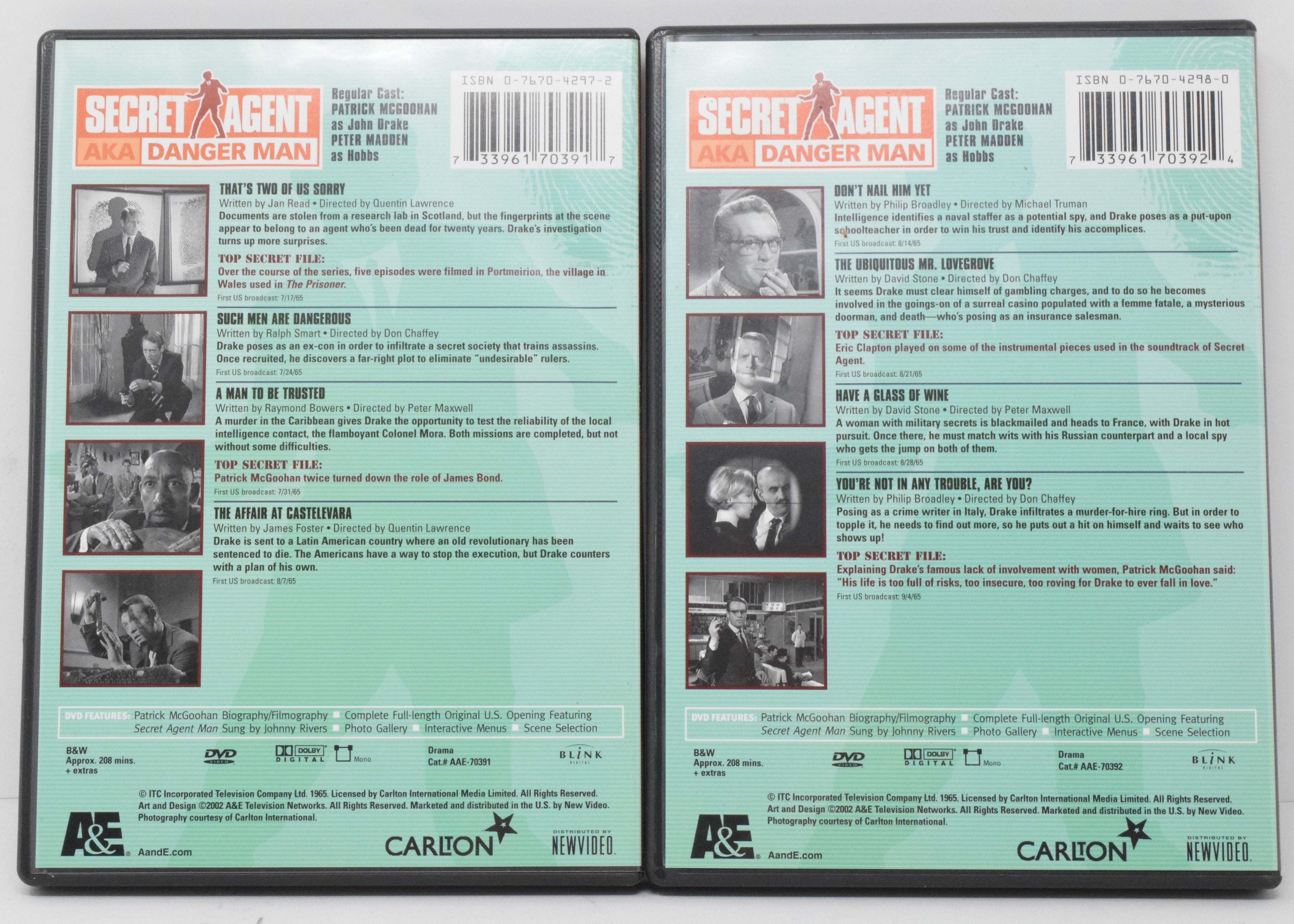 Secret Agent AKA Danger Man Set 3 DVD