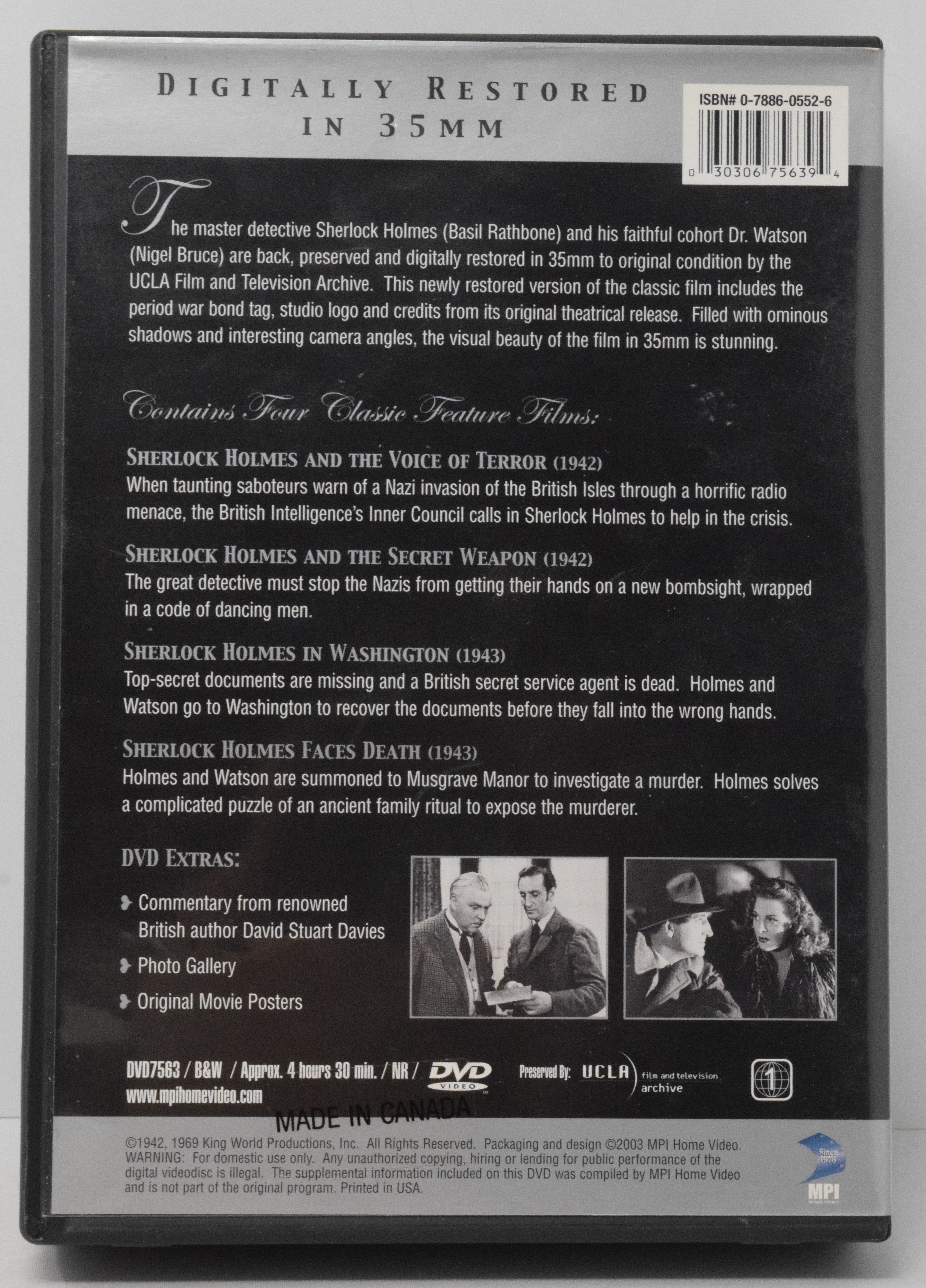 The Sherlock Holmes Collection Volume One DVD