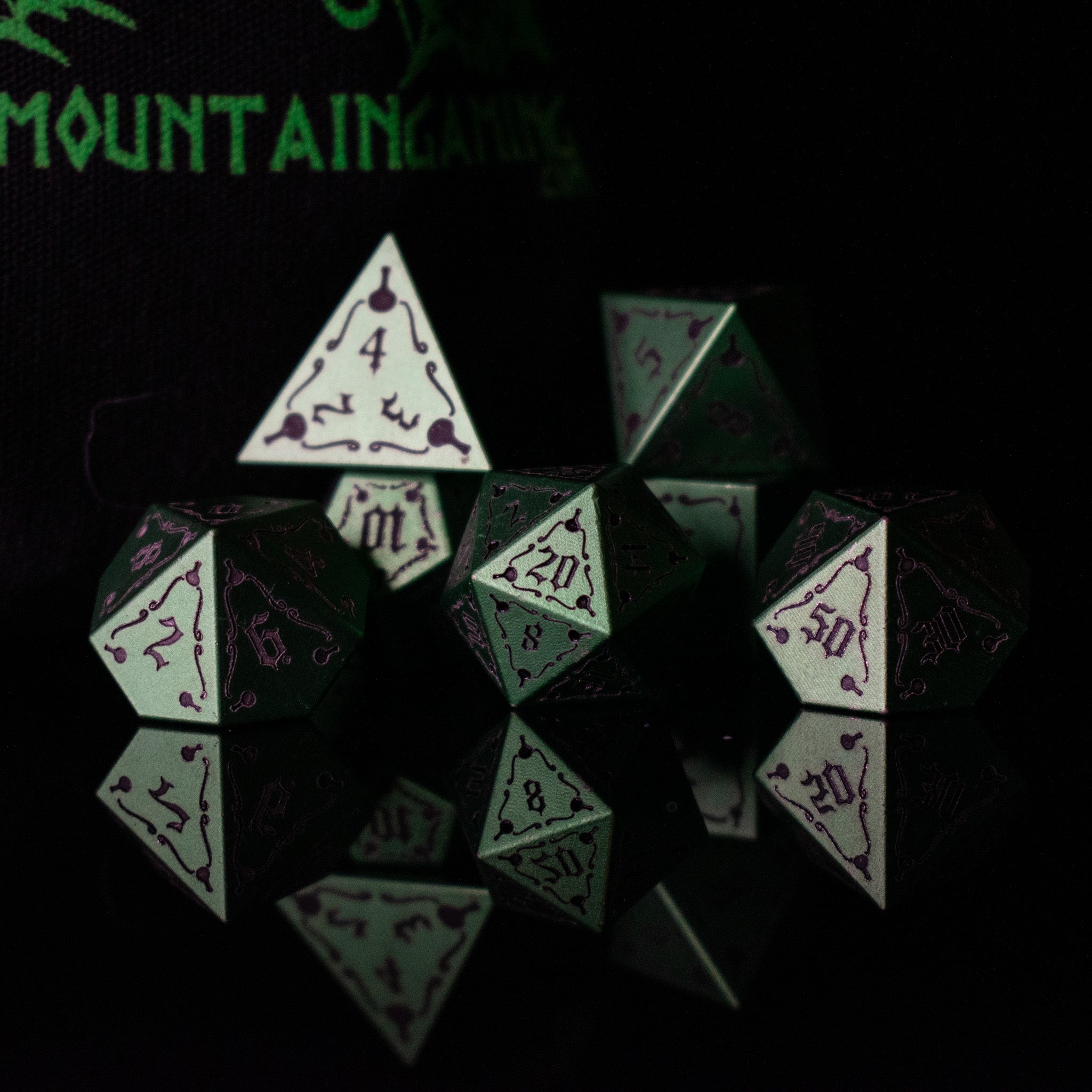 The Mad Scientist Aluminum Metal Dice Set