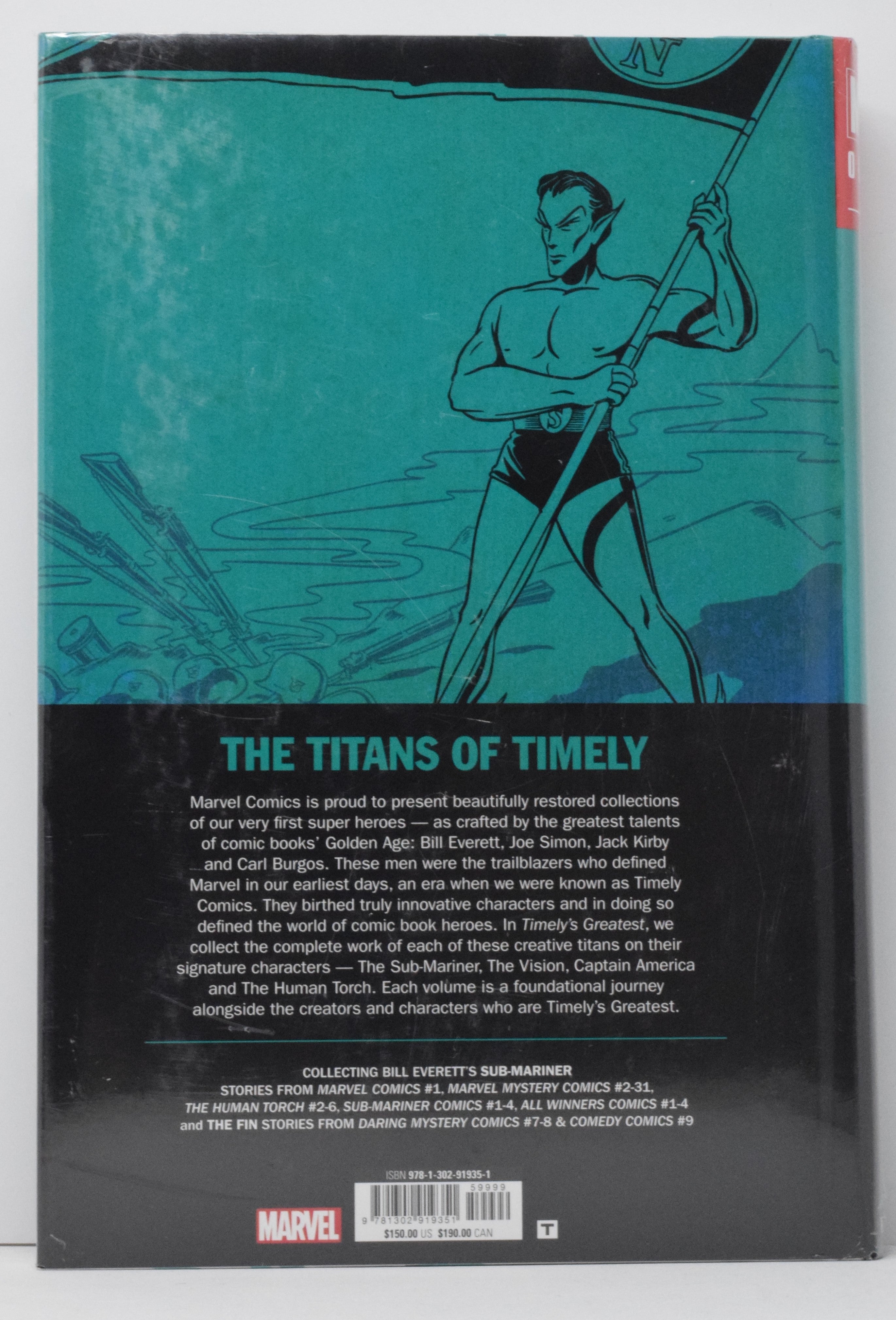 Golden Age Sub-Mariner Timelys Bill Everett Omnibus HC Marvel 2020 NM Sealed