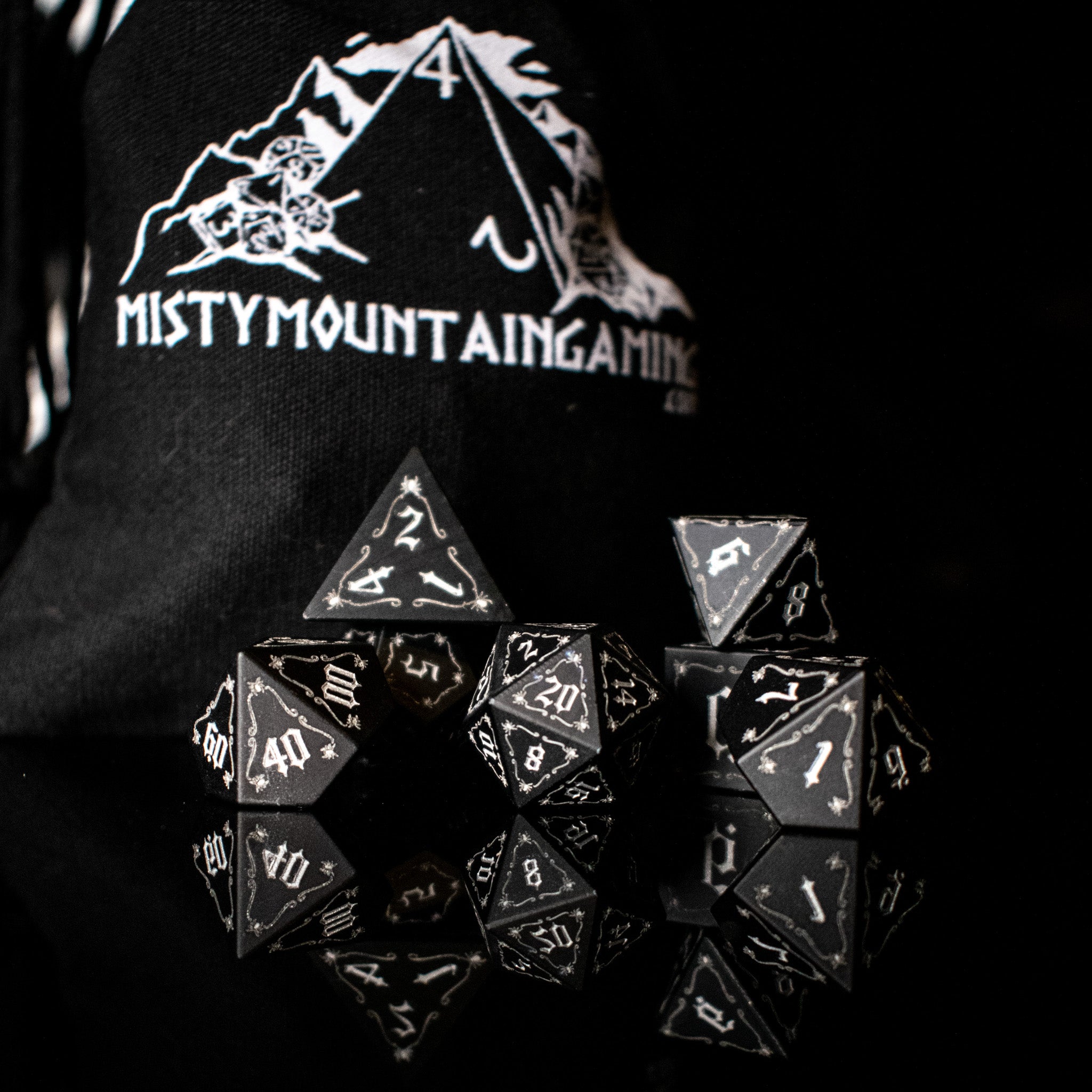The Spider Aluminum Metal Dice Set