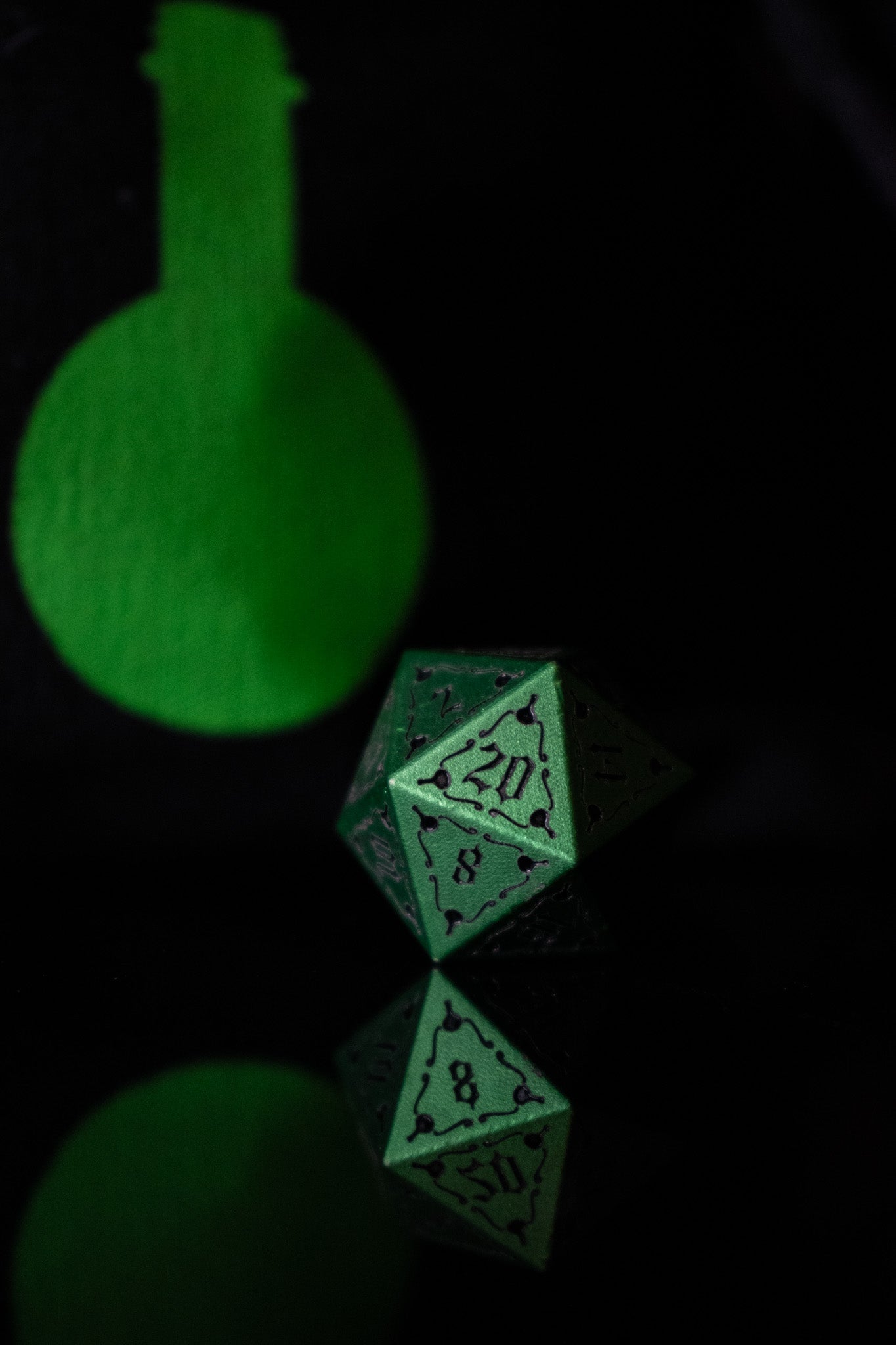 The Mad Scientist Aluminum Metal Dice Set