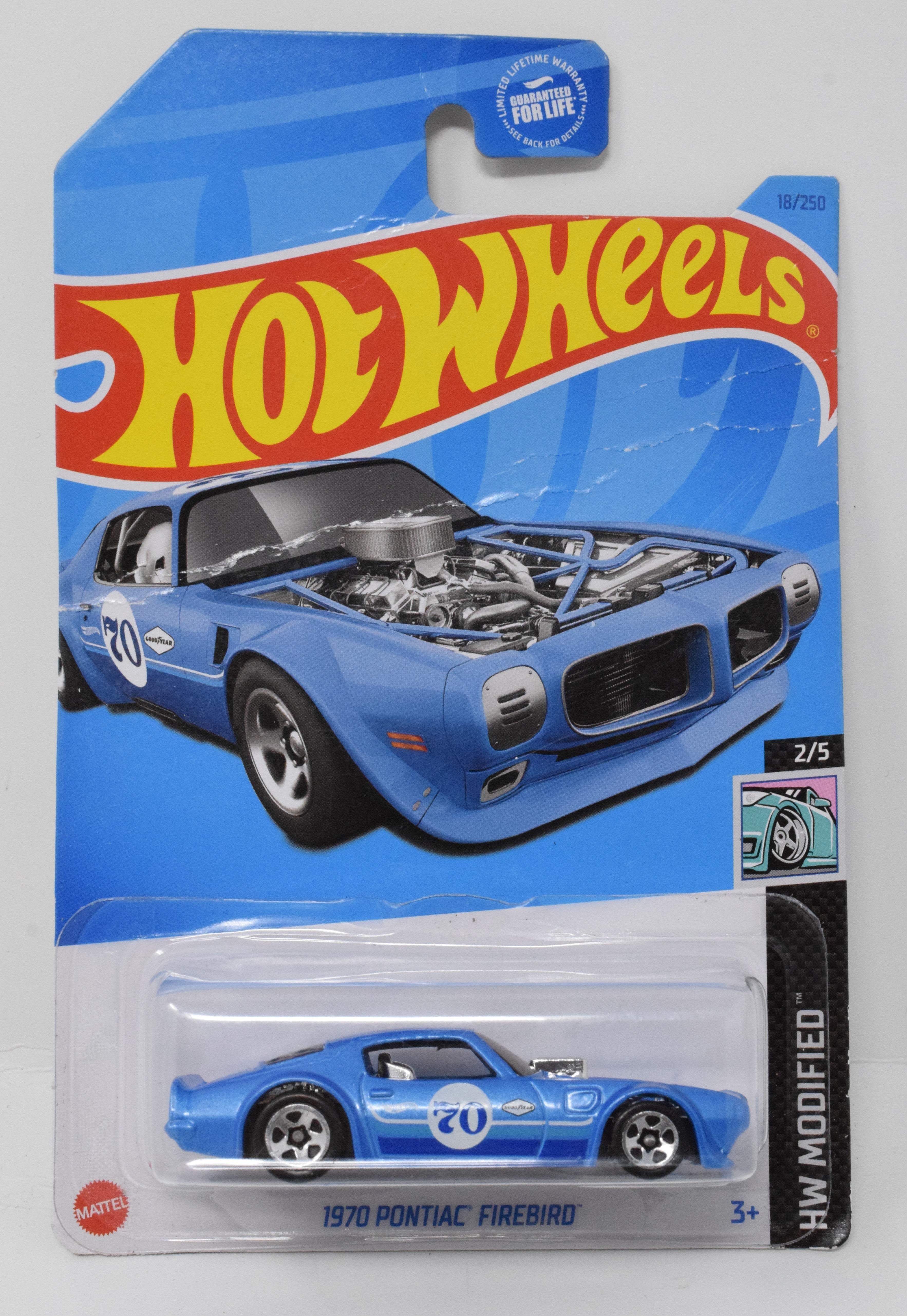 Hot Wheels 1970 Pontiac FireBird HW Modified Blue 2/5 18 DieCast Car New