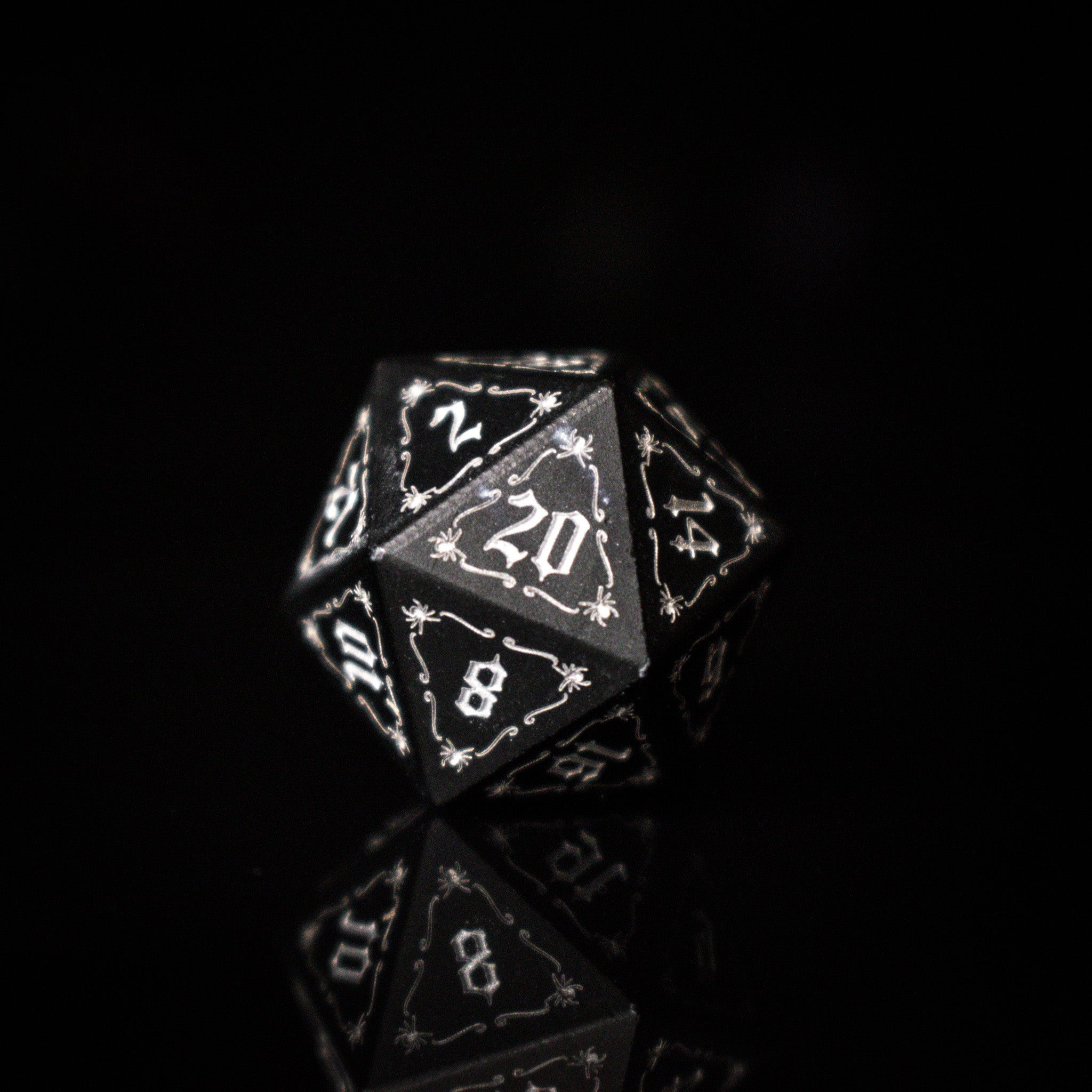 The Spider Aluminum Metal Dice Set