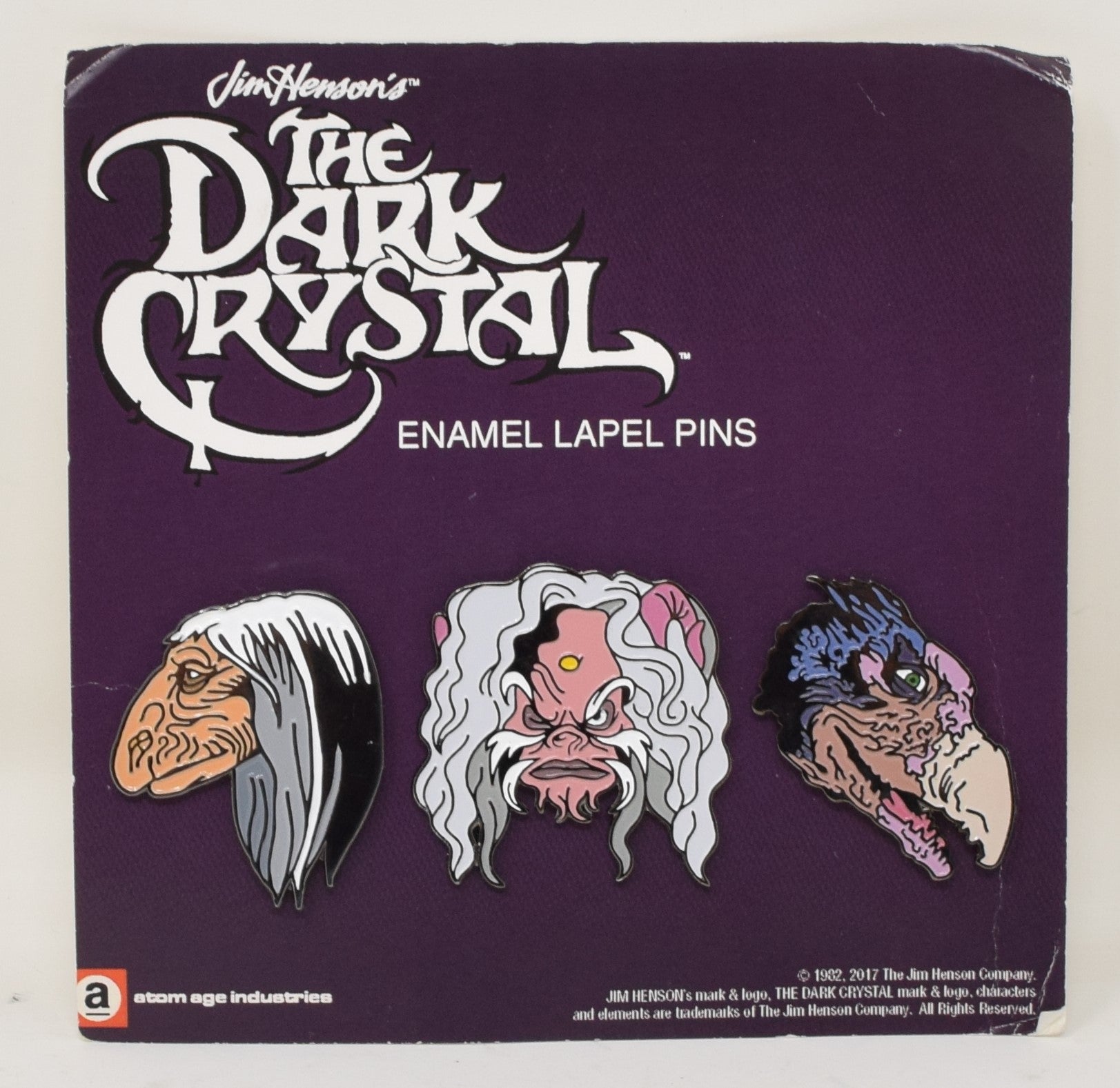 Jim Henson Dark Crystal Enamel Pin Set 3 New
