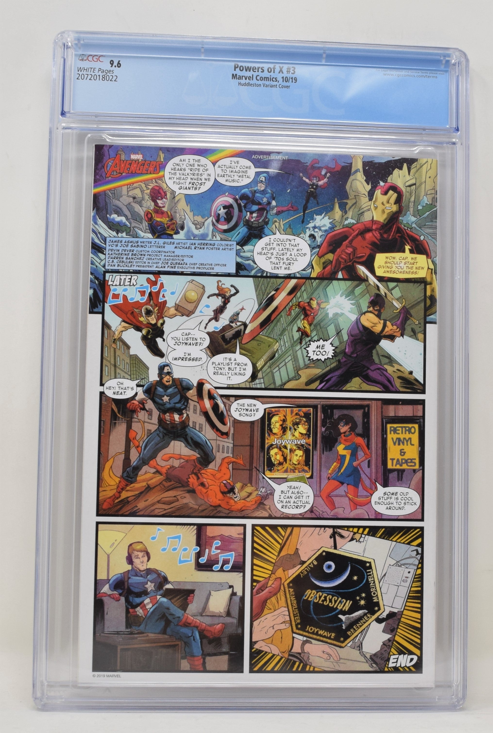 Powers Of X 3 Marvel 2019 CGC 9.6 1:10 Mike Huddleston Magik Colossus Variant