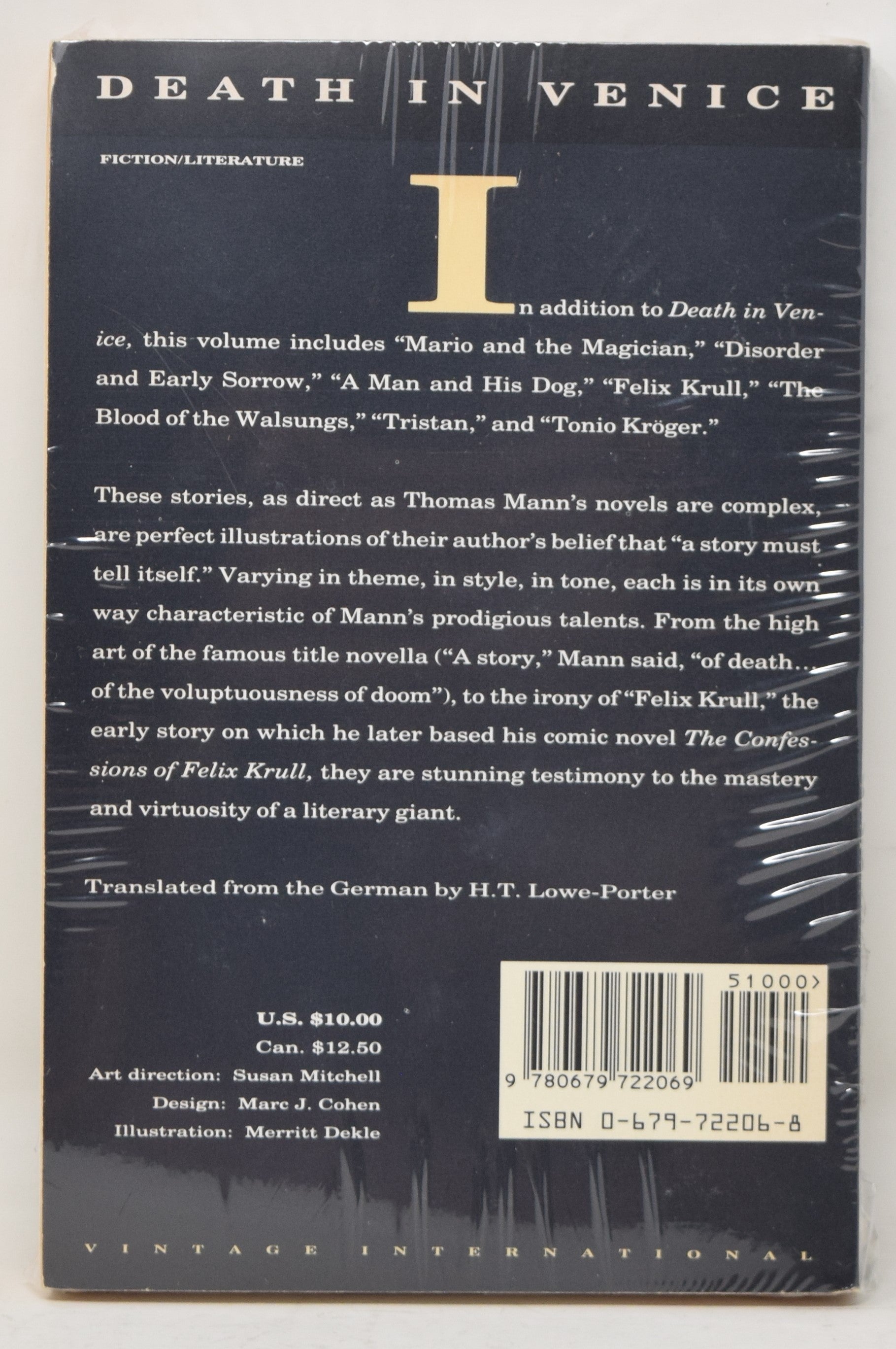 Death in Venice Thomas Mann New