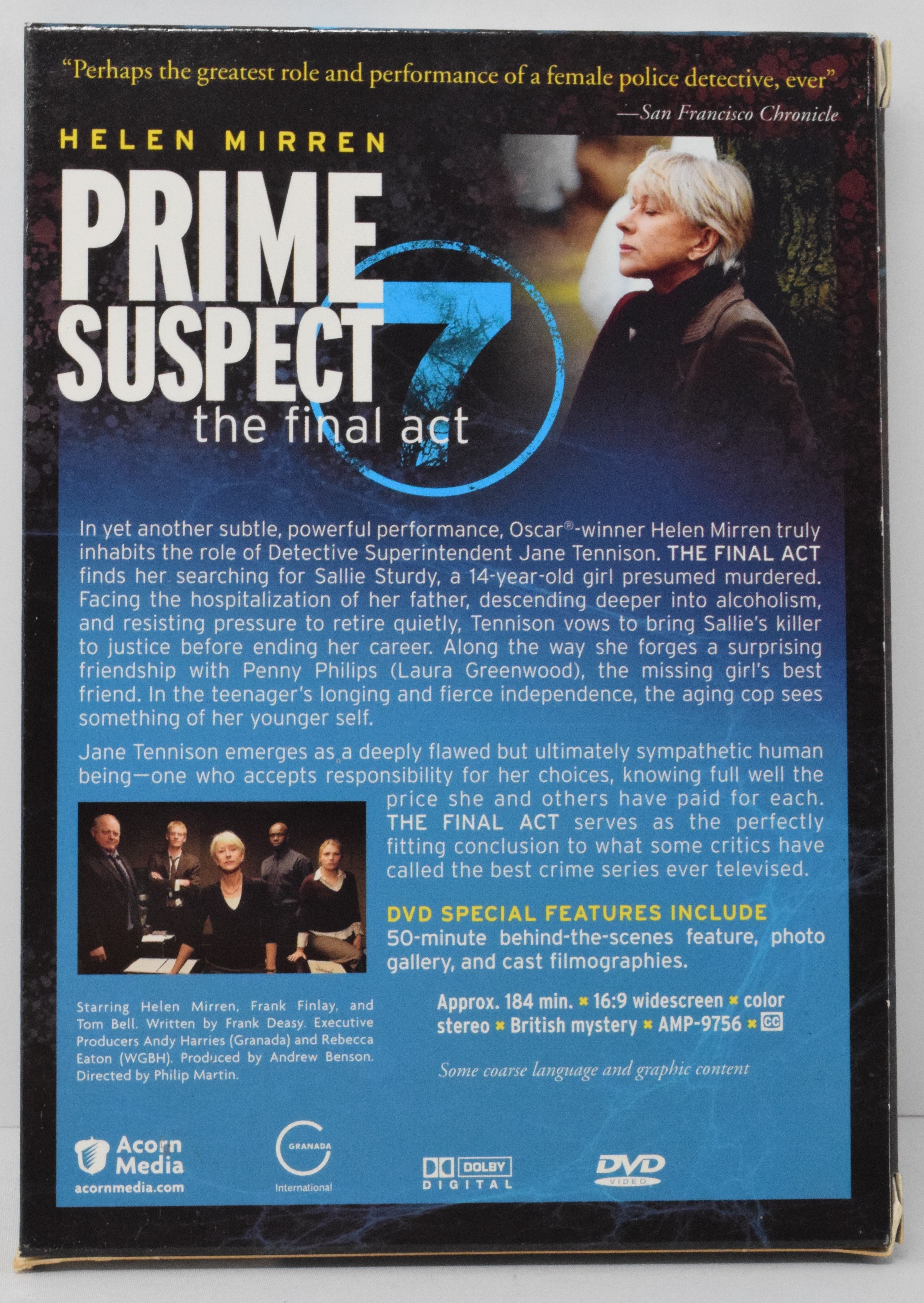Prime Suspect The Final Act 7 DVD Helen Mirren 2 Disc Set