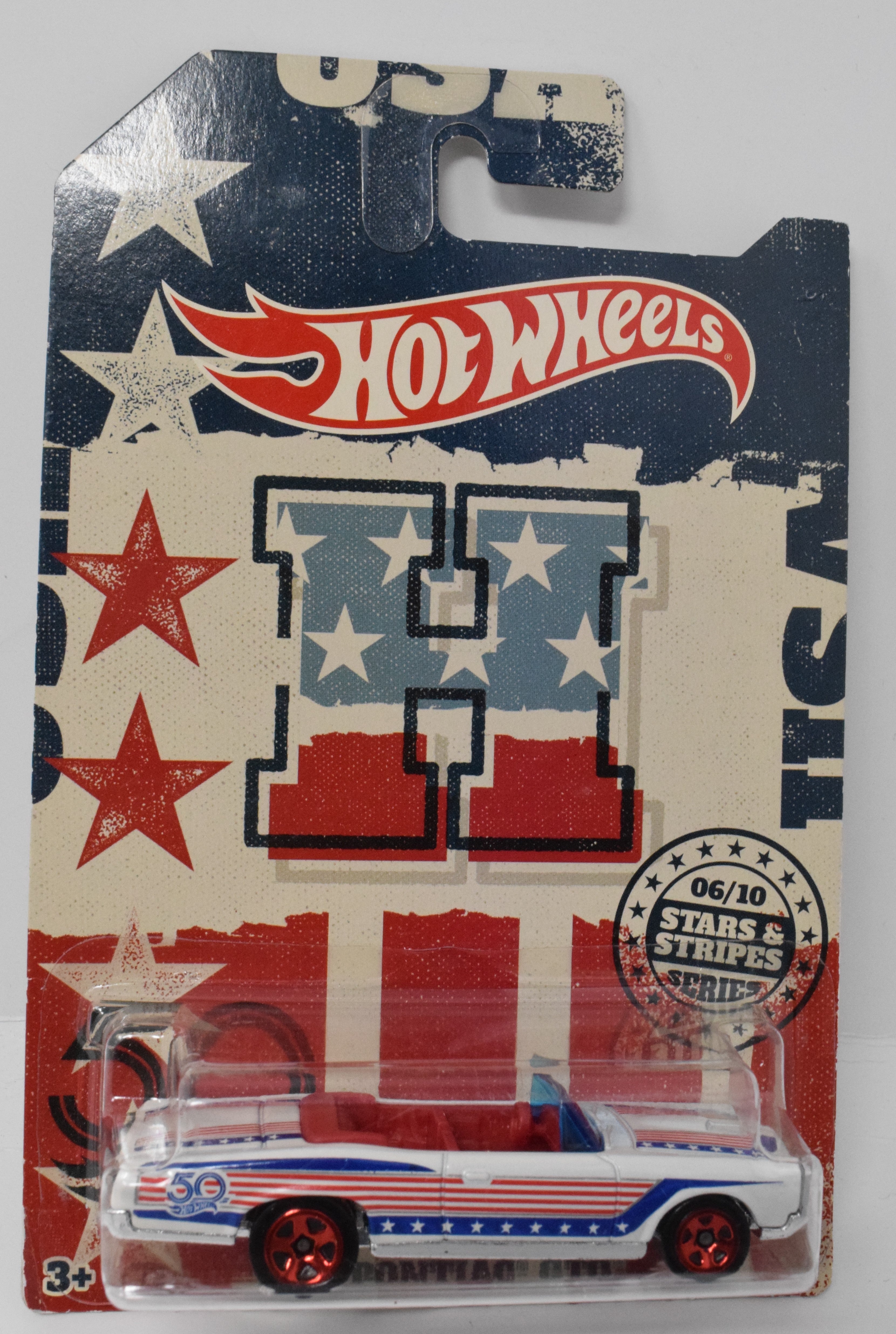 Hot Wheels 1967 Pontiac GTO Stars and striped 6/10 DieCast Car New