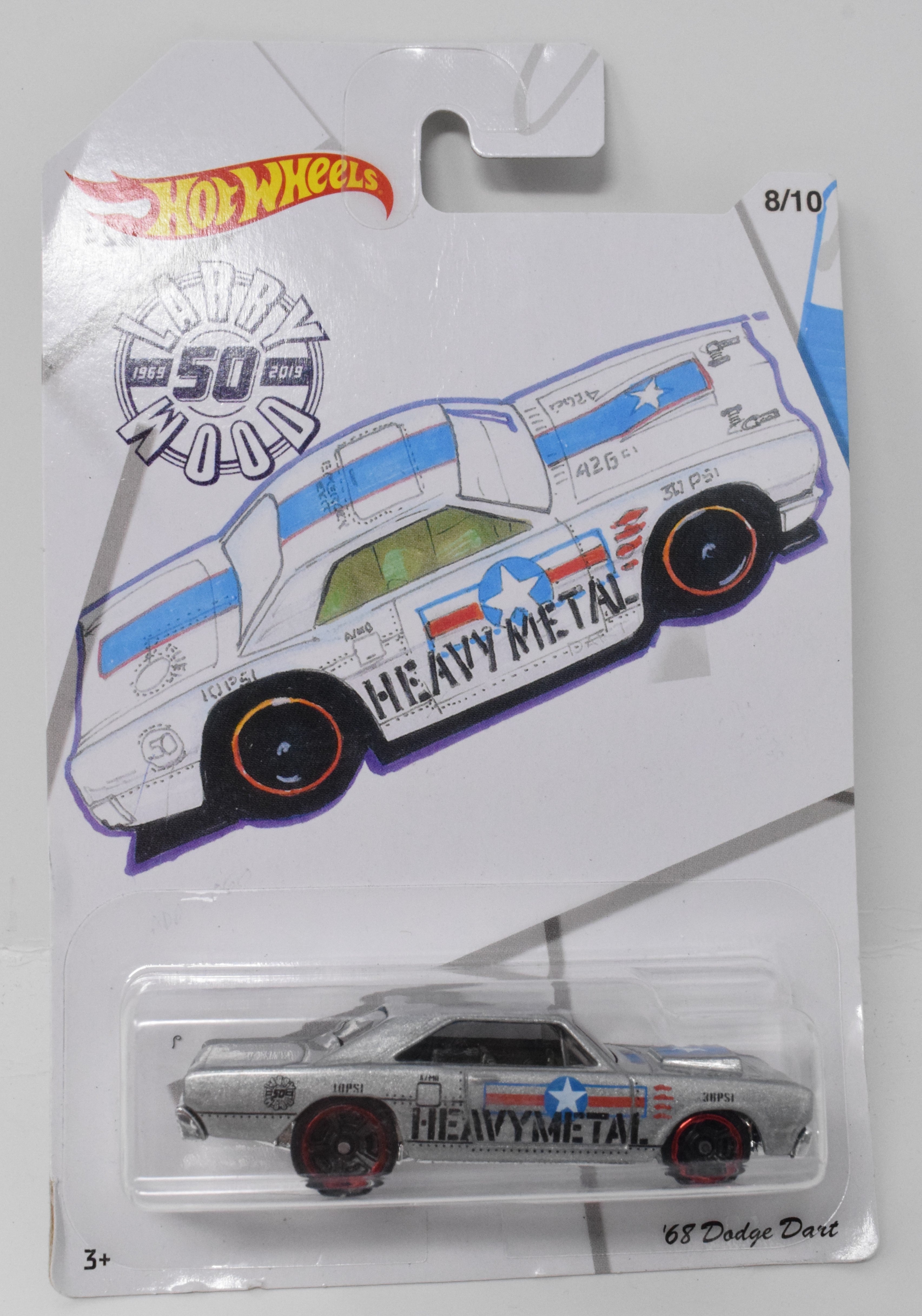 Hot Wheels 68 Dodge Dart Larry Wood 50 8/10 DieCast Car New