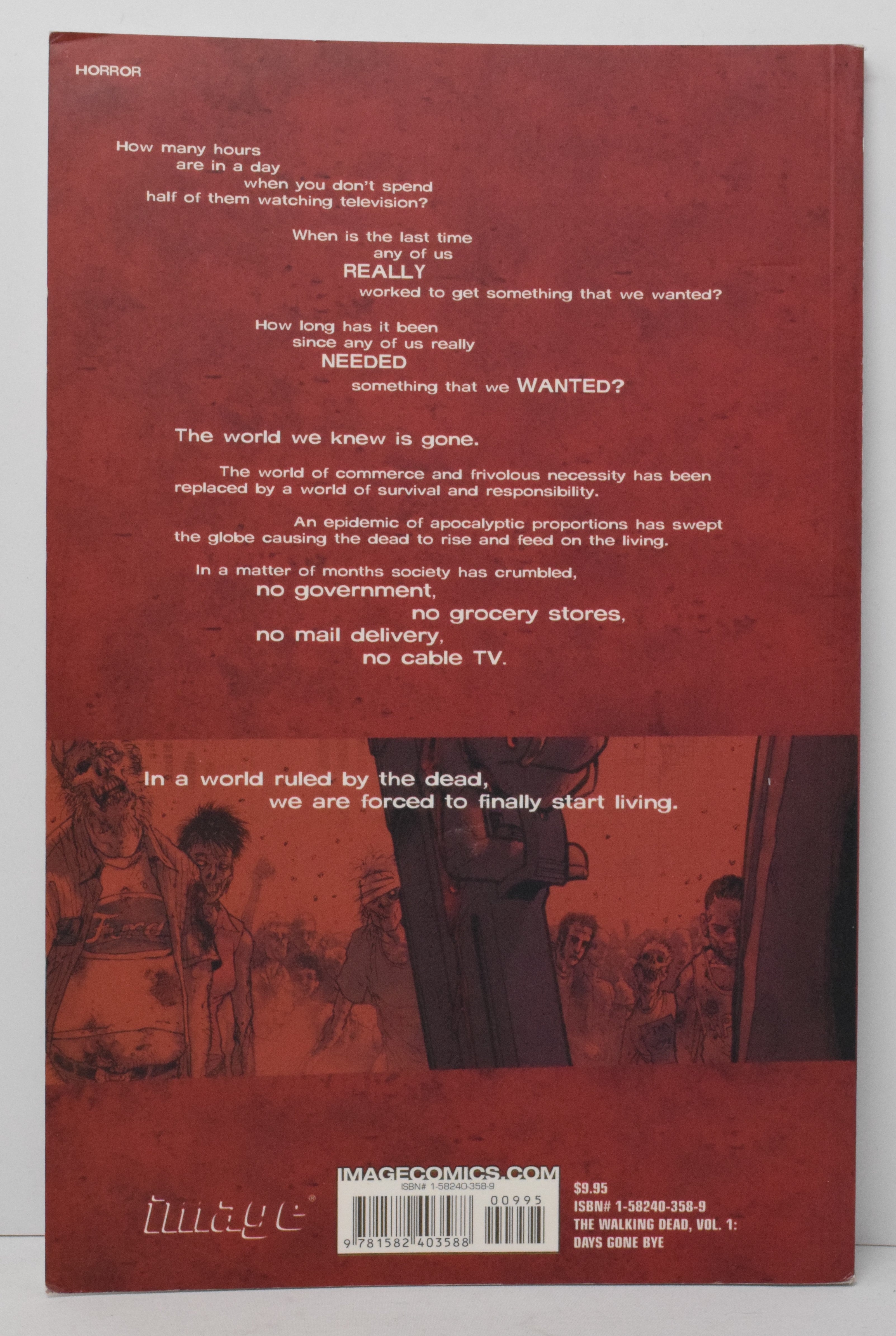 Walking Dead Vol 1 TP Image 2006 VF 2nd Print Days Gone Bye 1 - 6