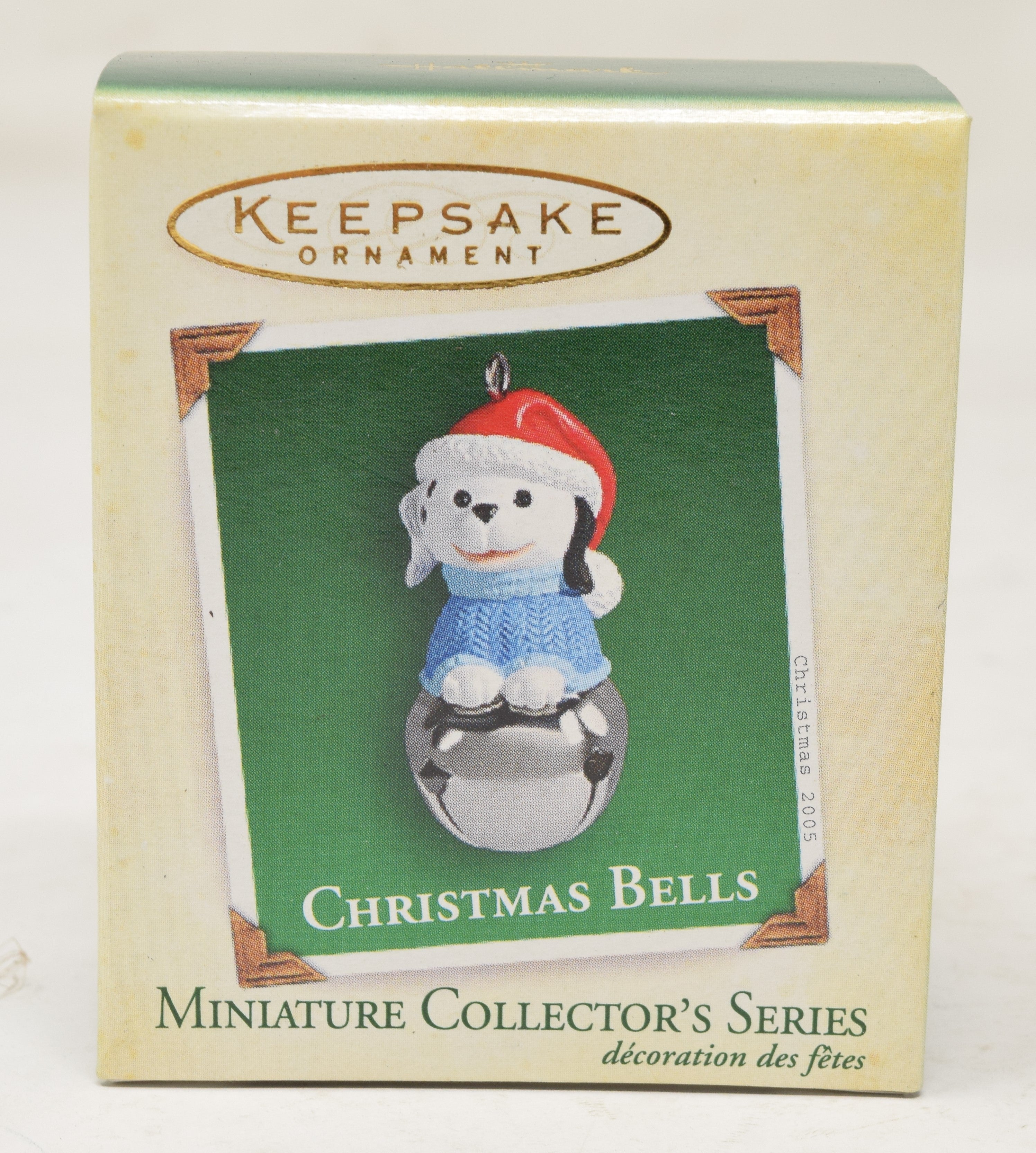 Hallmark Keepsake Ornament Puppy Dog Christmas Bells Tree 2005 NIB