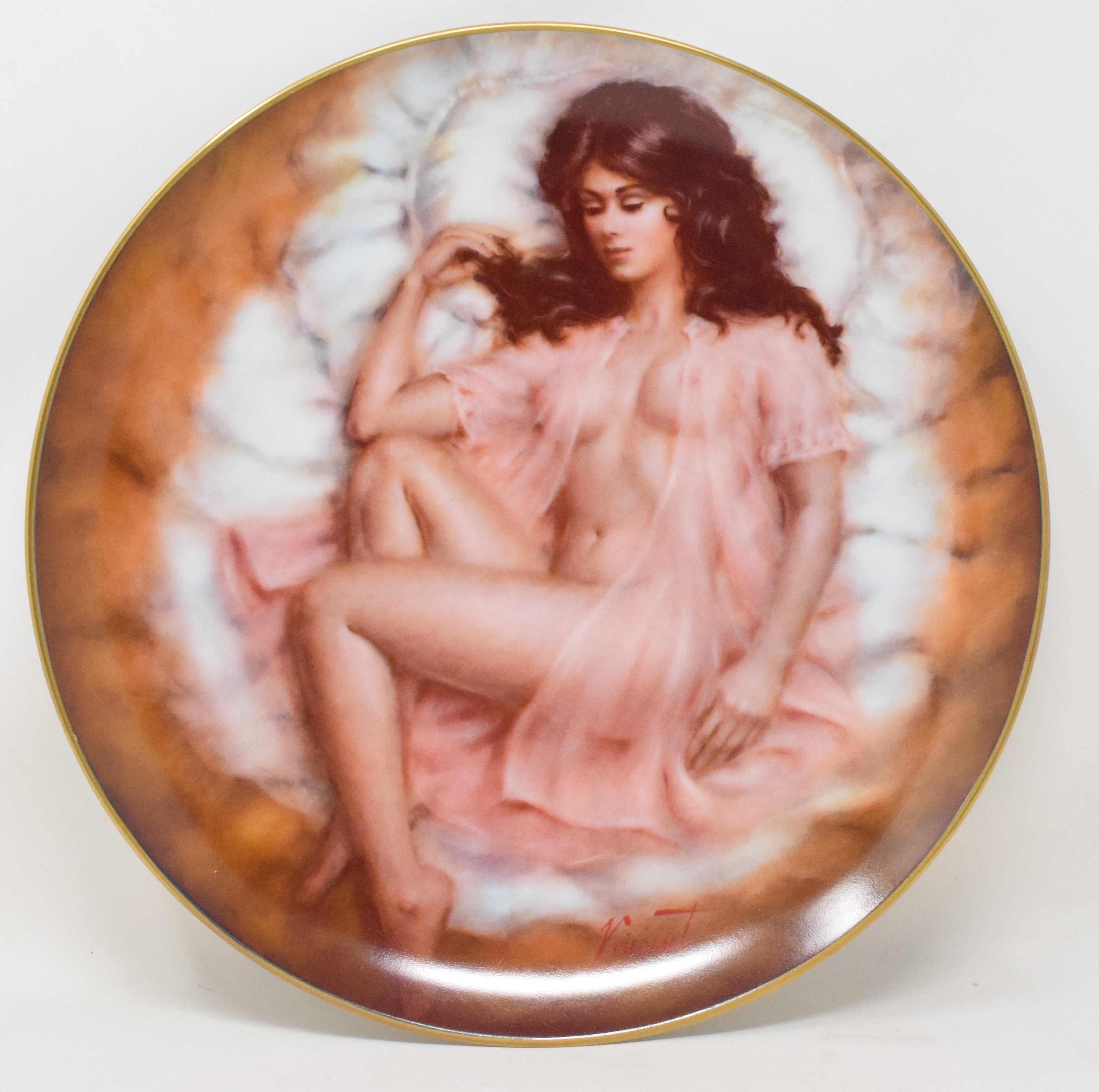 Vincent Classical American Beauties Colleen Collector Plate 1979