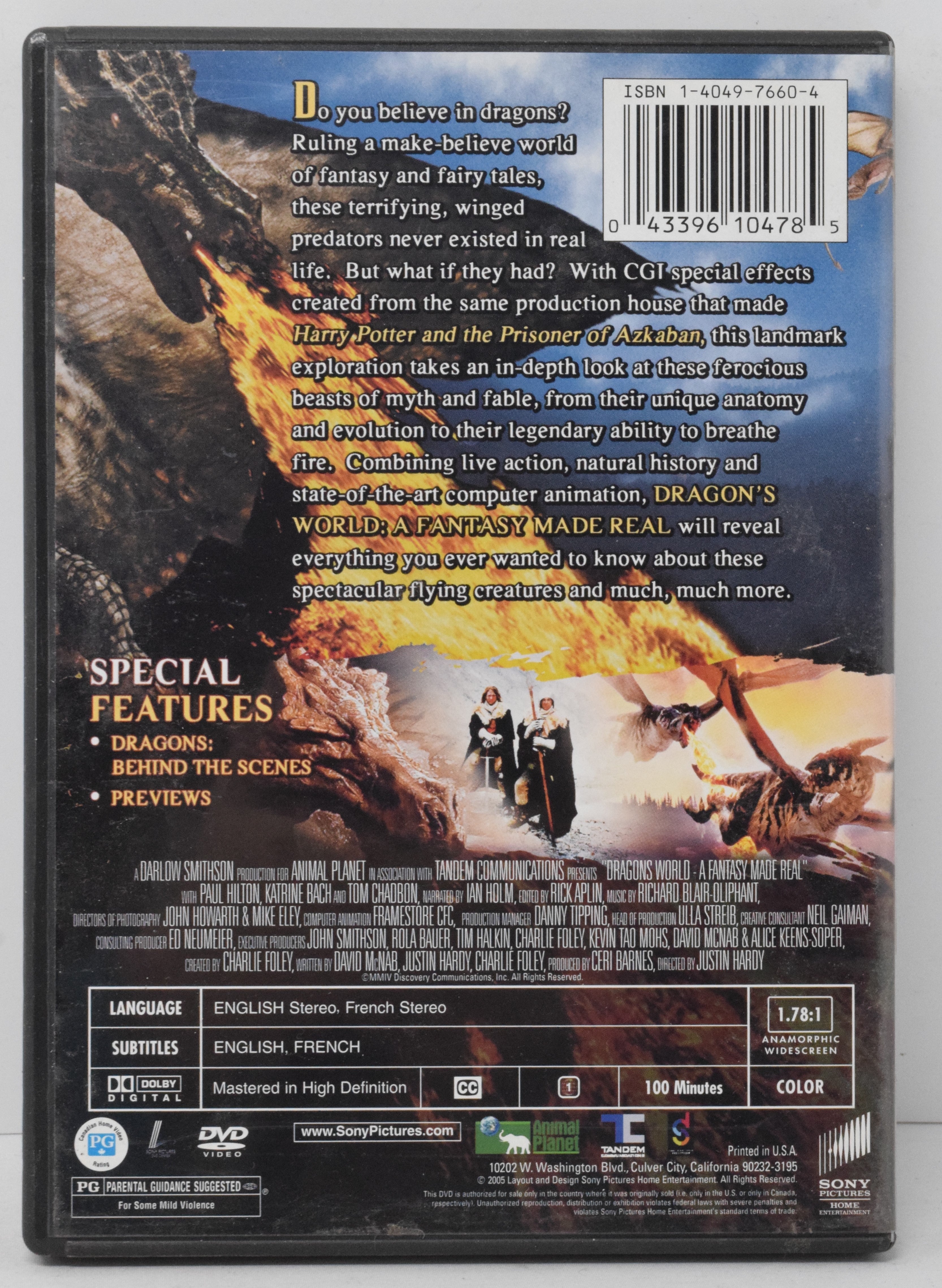 Dragon's World A Fantasy Made Real You Too Will Believe DVD