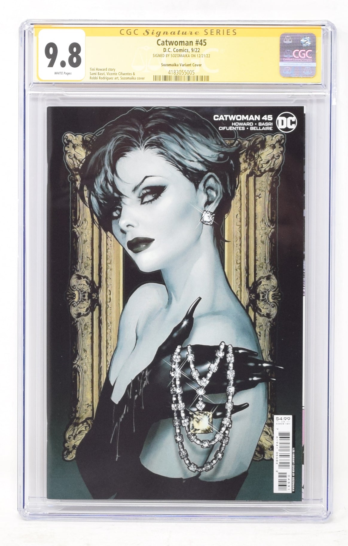 Catwoman #45 C 1:25 Sozomaika Card Stock Variant (07/19/2022) DC CGC SS 9.8