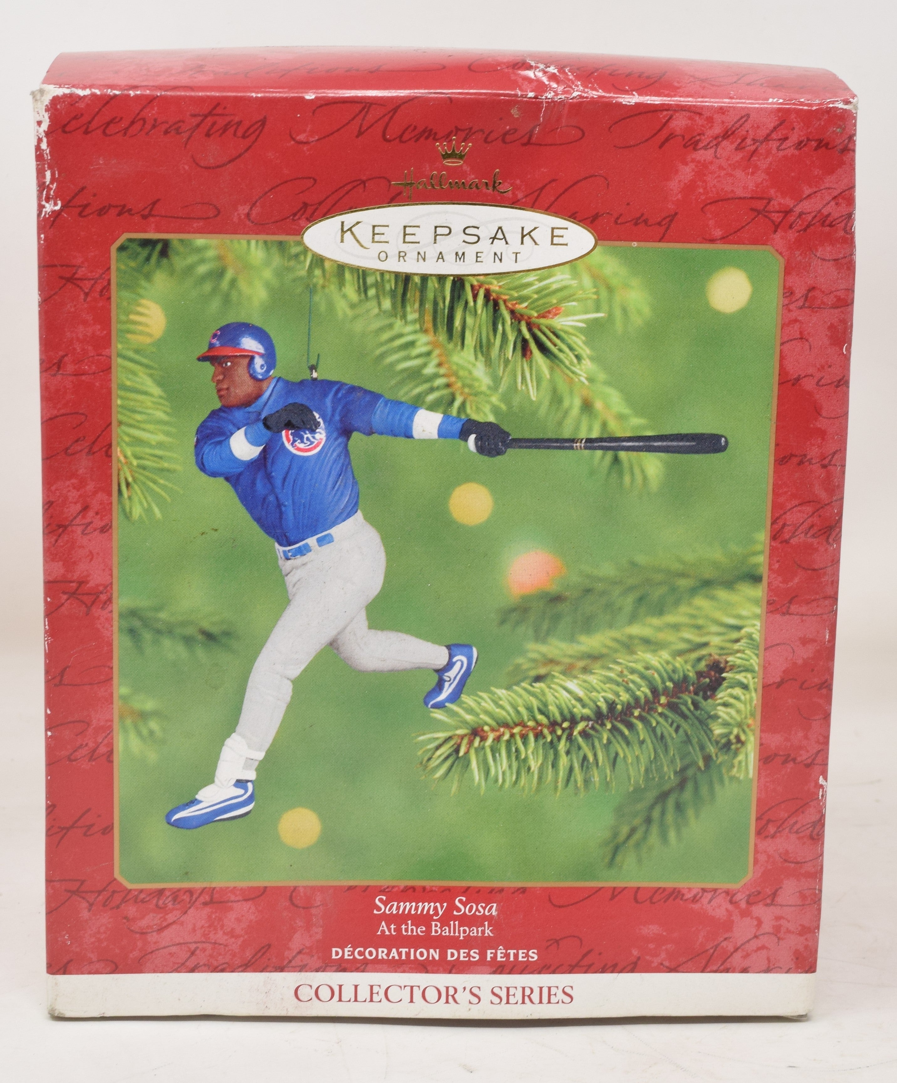 Hallmark Keepsake Ornament Sammy Sosa Baseball MLB Christmas Tree 2001 NIB