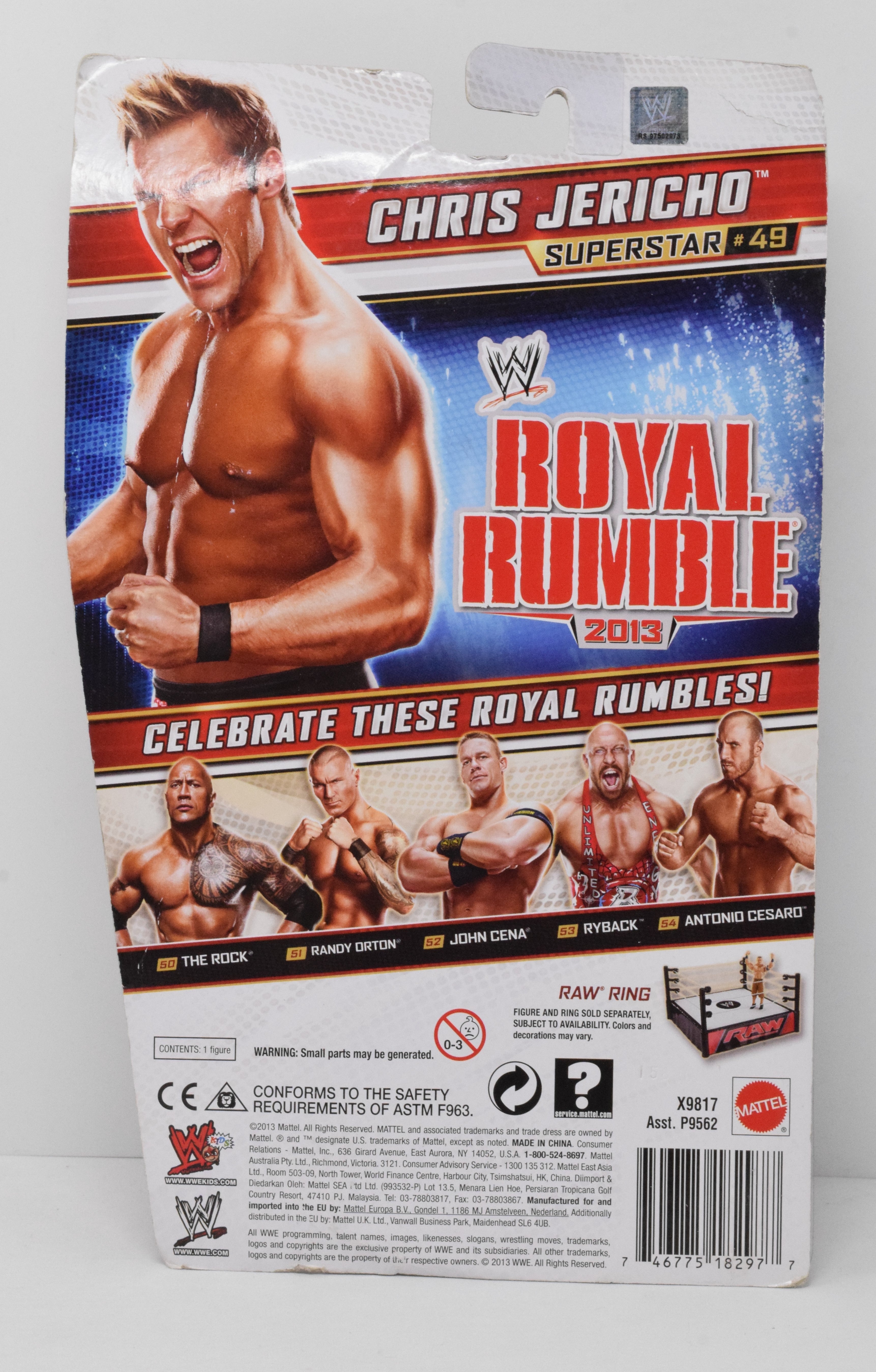 WWE Chris Jerico 49 Royal Rumble 2013 Action Figure Mattel New