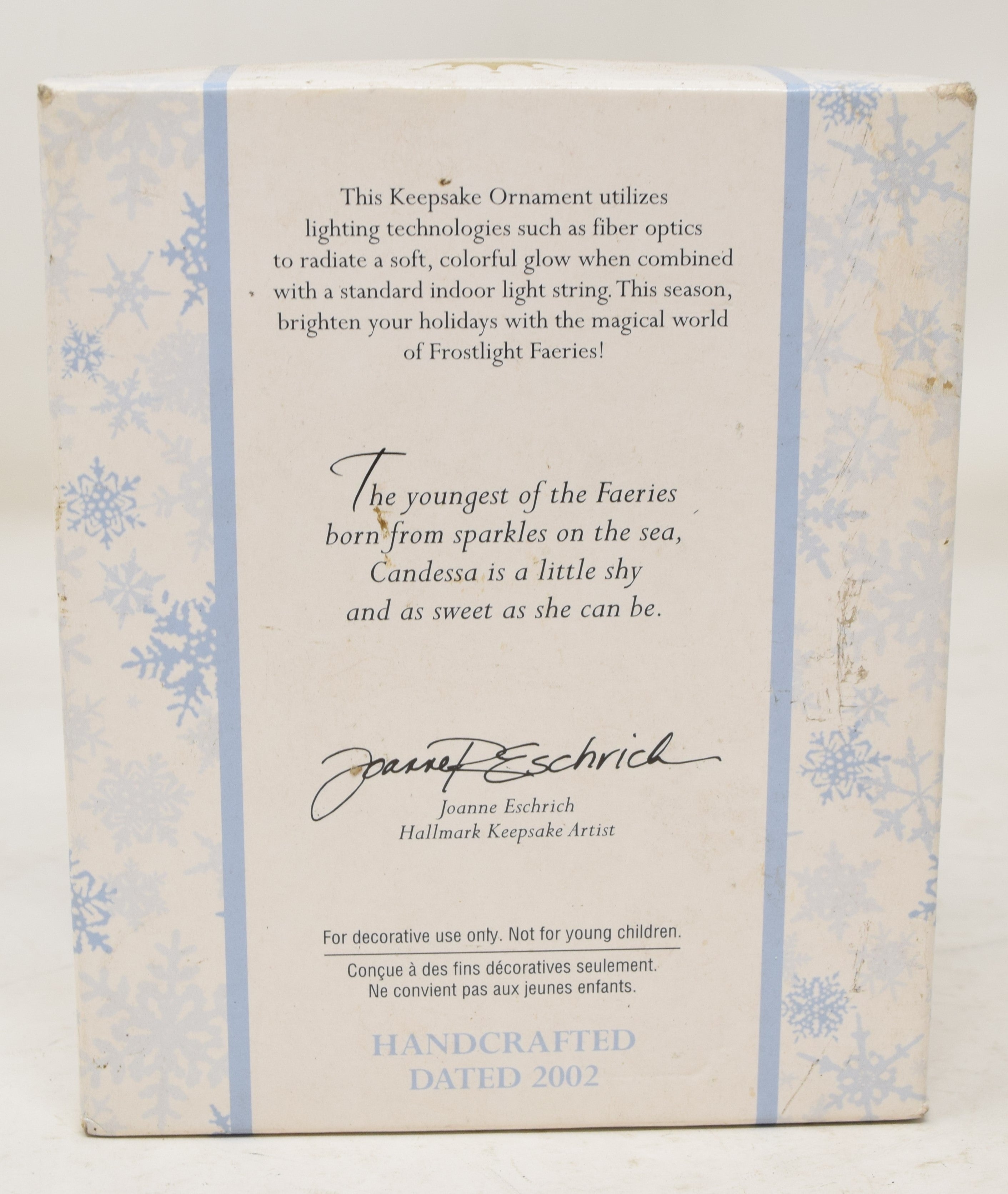 Hallmark Keepsake Ornament Baby Candessa Frostlight Faeries Christmas Tree 2002 NIB