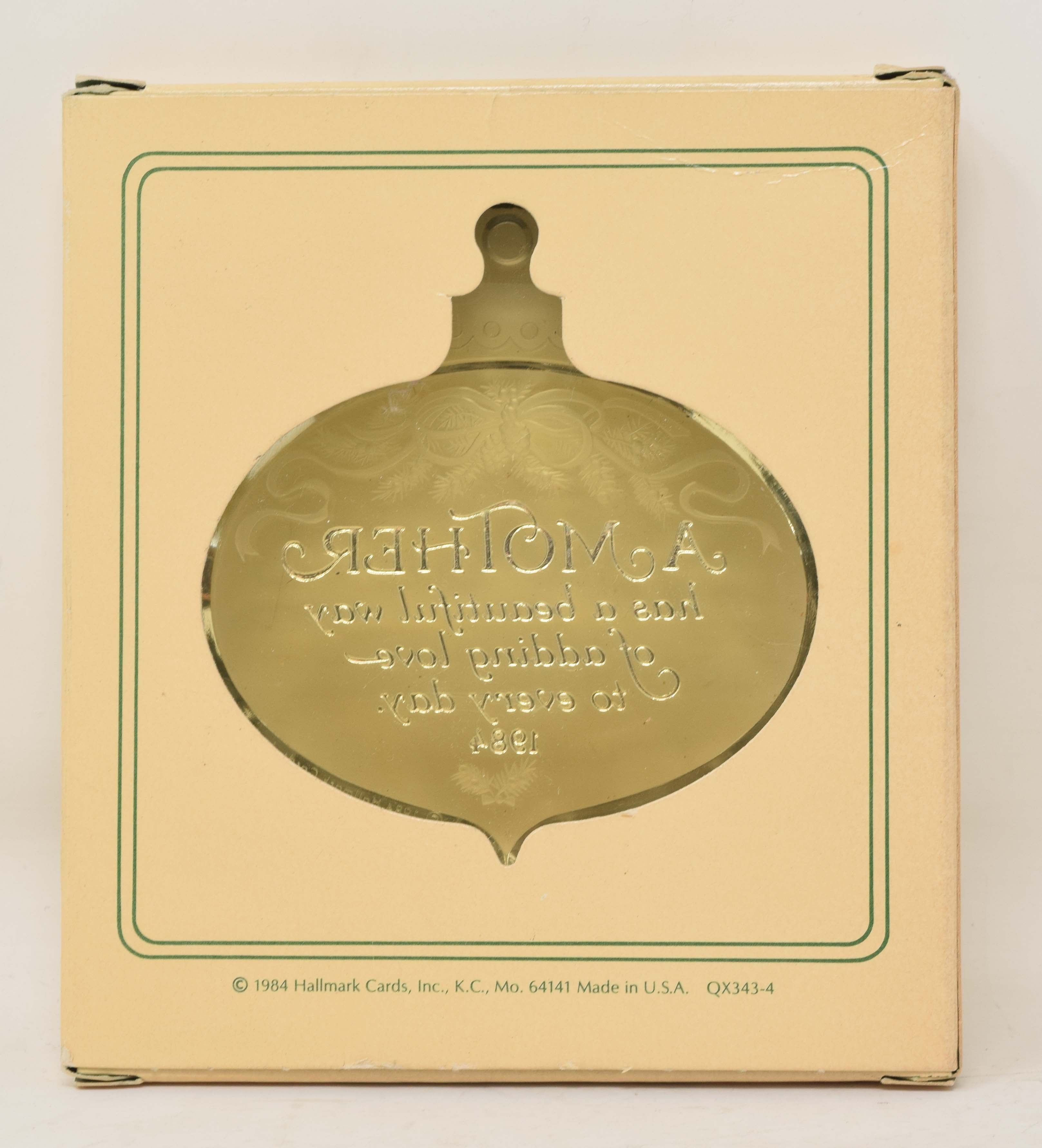 Hallmark Keepsake Ornament Mother Acrylic Christmas Tree 1984 NIB