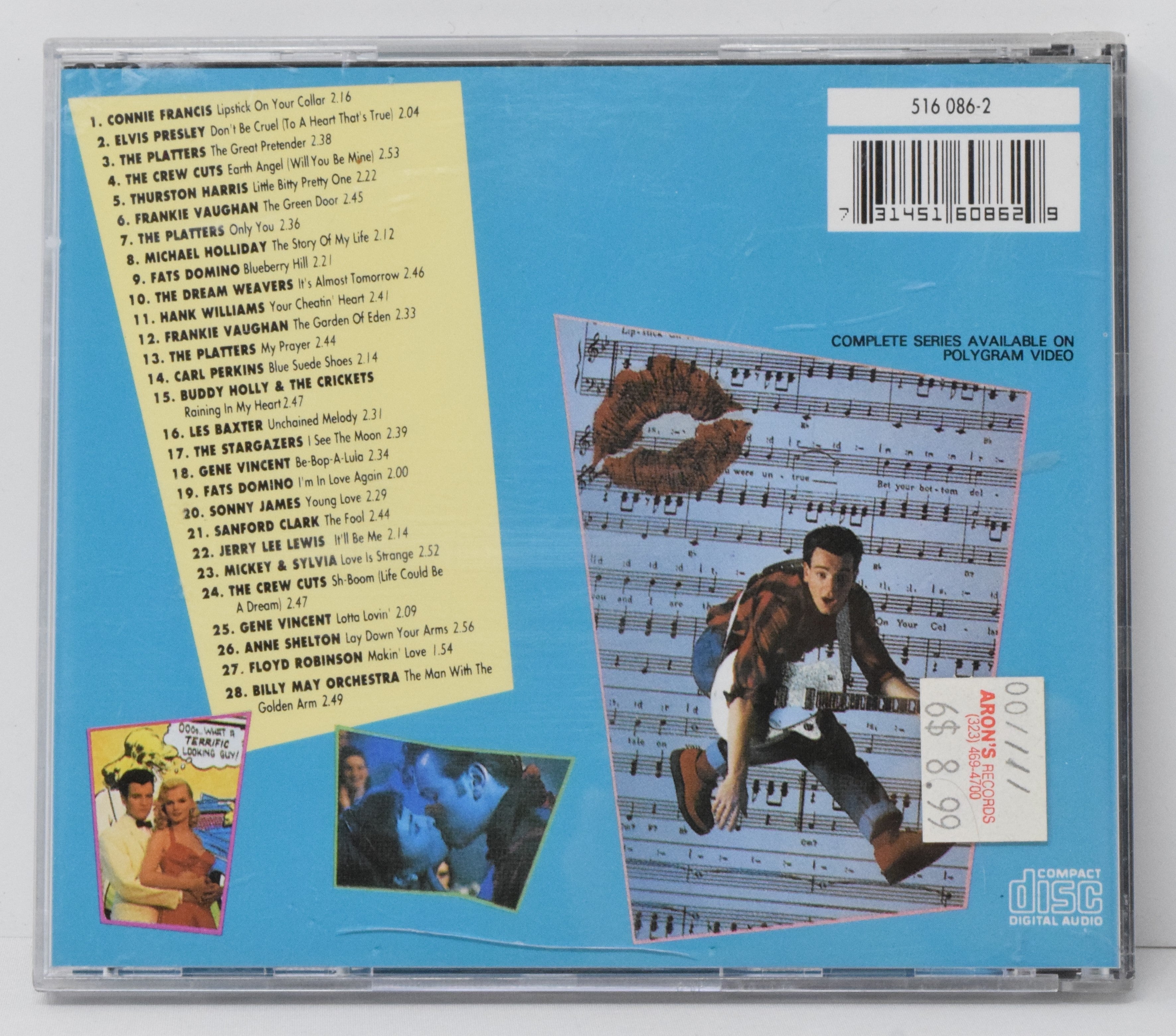 Lipstick On Your Collar Soundtrack CD Elvis Presley Connie Francis Buddy Holly