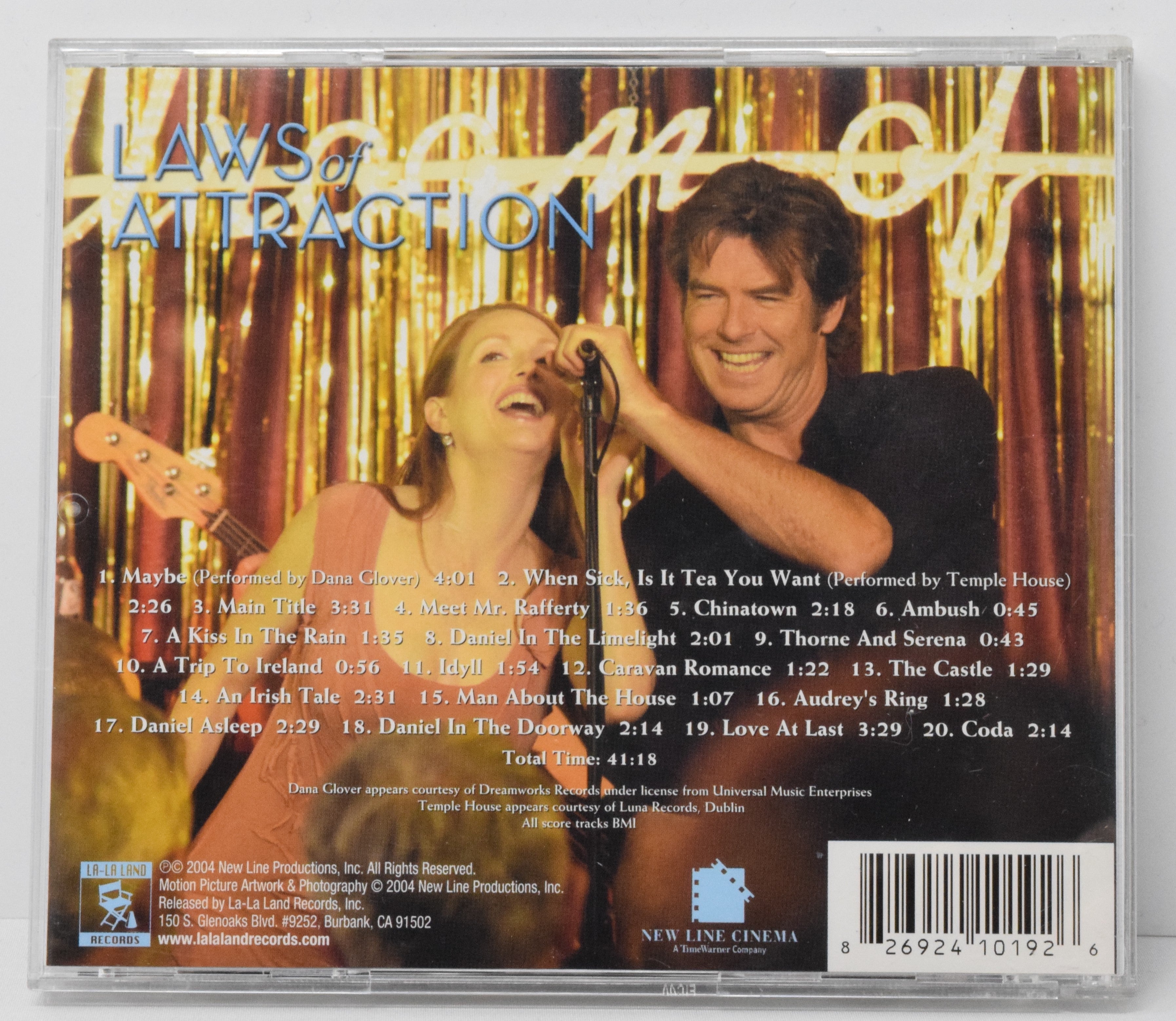 Laws Of Attraction Soundtrack CD Edward Shearmur La-La Land