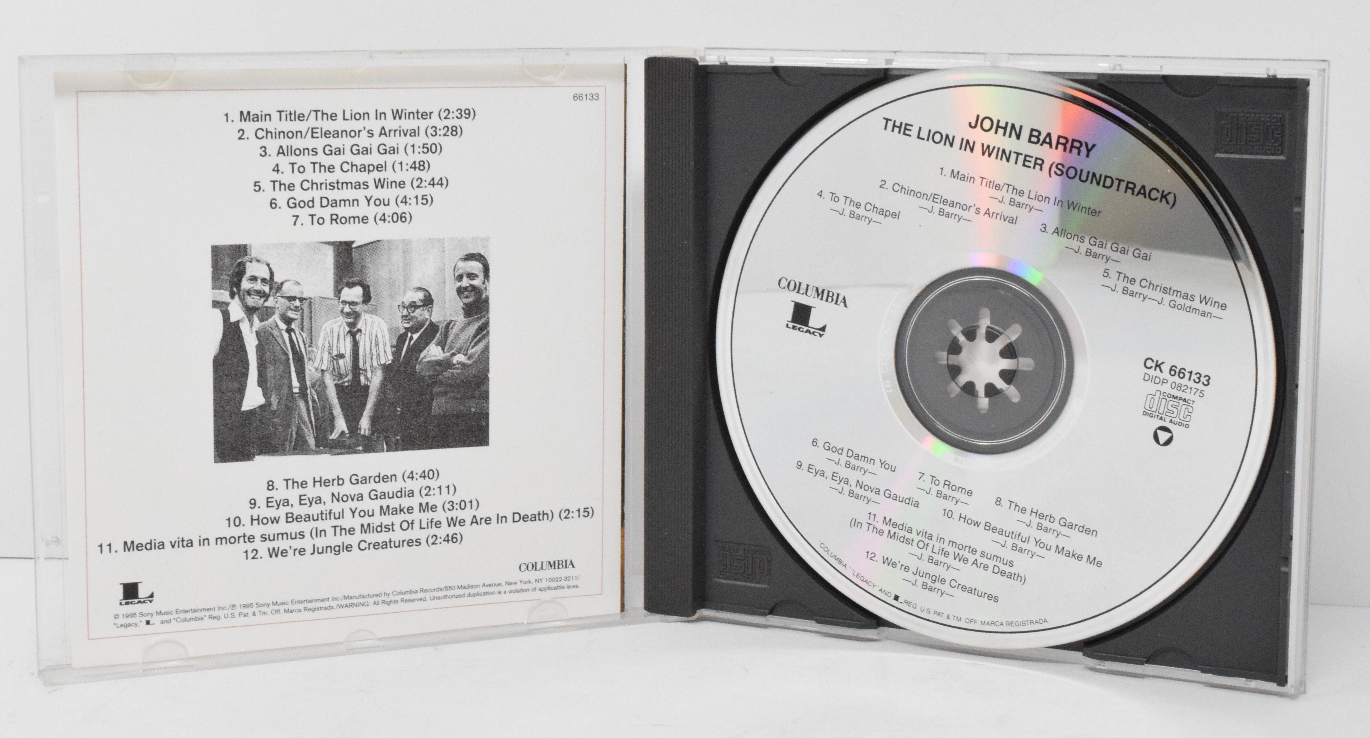 The Lion In Winter Soundtrack CD John Barry Columbia