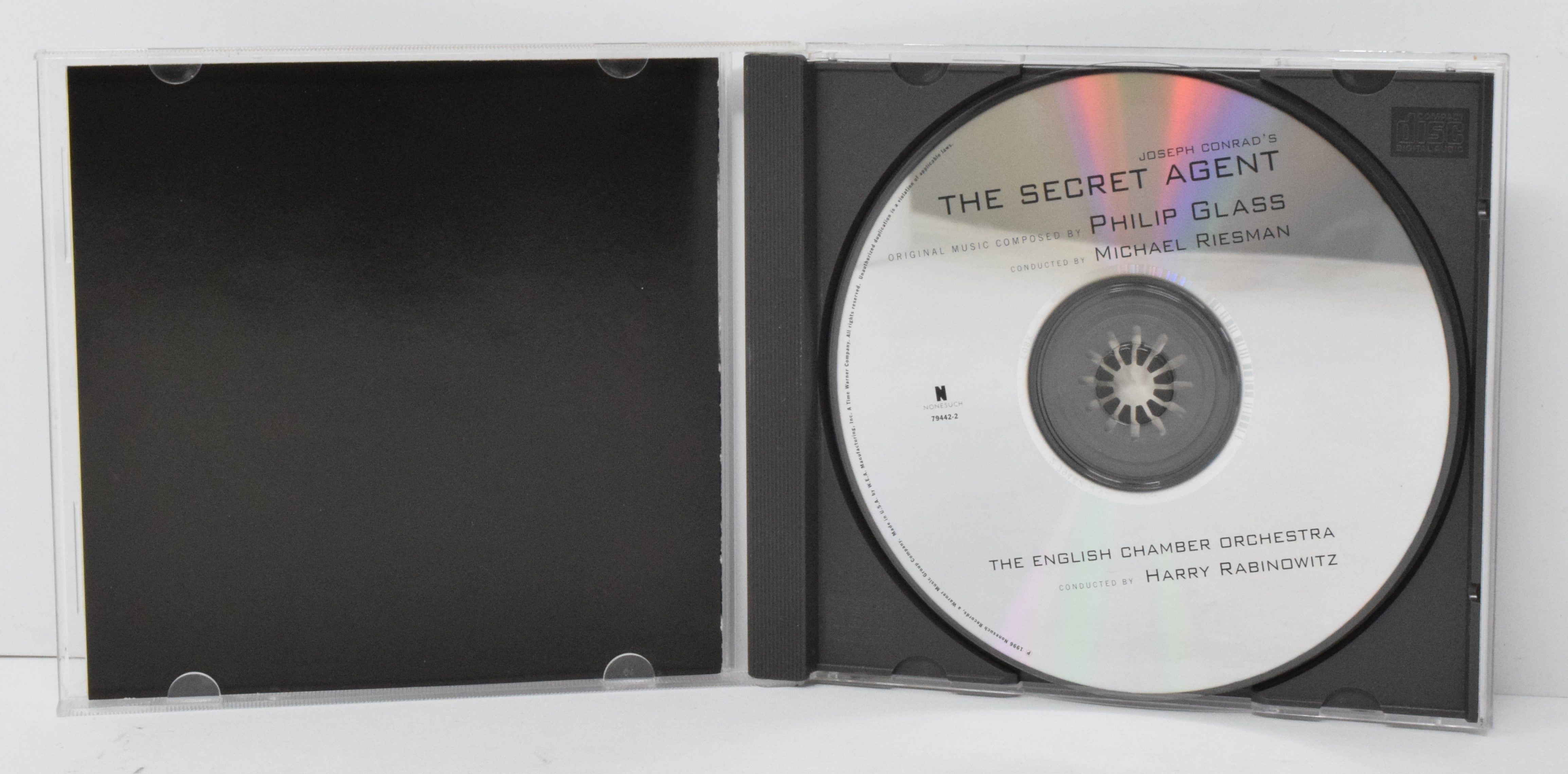 Secret Agent Soundtrack CD Philip Glass None Such