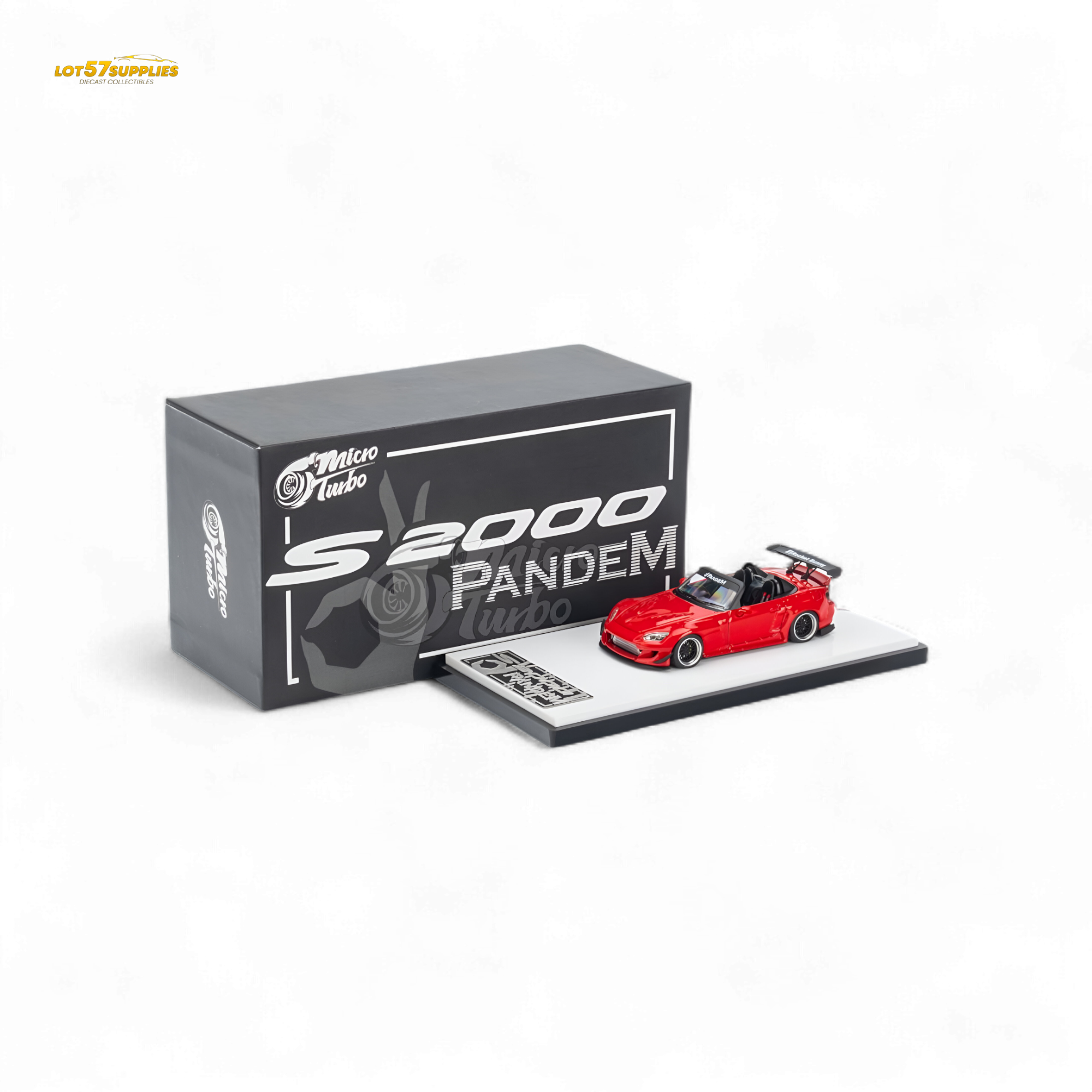 Microturbo Honda S2000 Roadster Pandem Rocket Bunny Aero Kit in Red 1:64