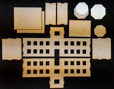 15mm Airport Terminal Building with Control Tower - 15MMDF167