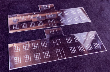 Window Kit for Airport Terminal Building w/ Tower - 15MMDF167-1