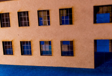 Window Kit for Airport Terminal Building w/ Tower - 15MMDF167-1