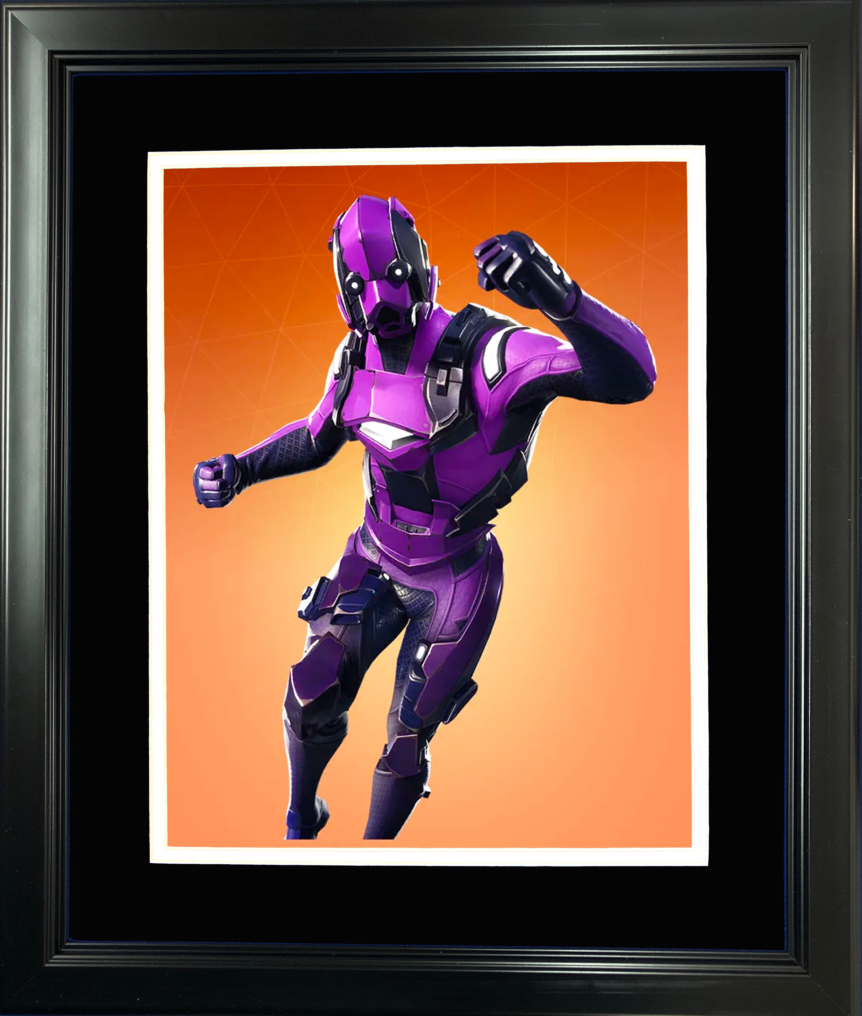 Framed Dark Vertex Legendary Fortnite Skin 11"x14" Video Game Photo