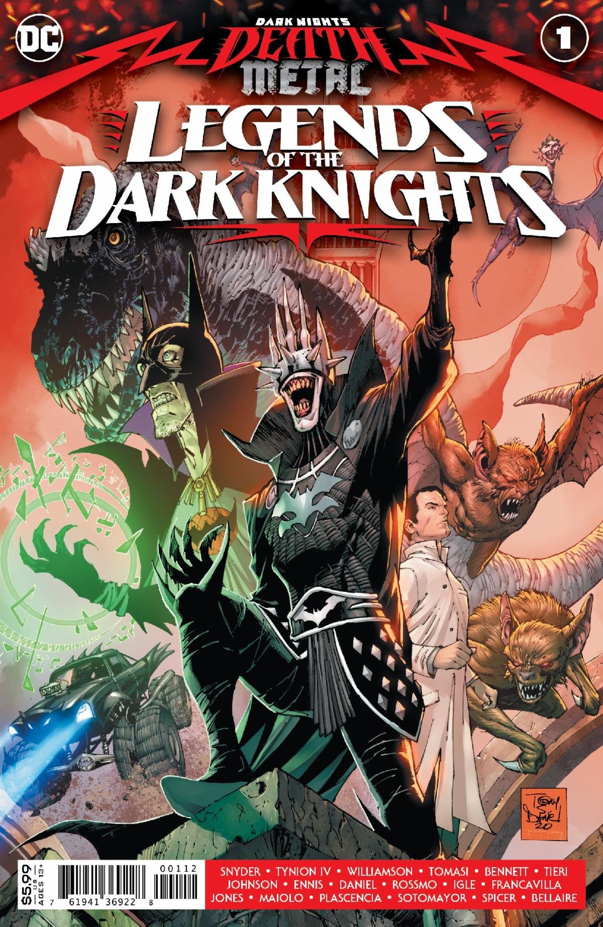 Dark Nights Death Metal Legends Of Dark Knights #1 2nd Print Tony Daniel (08/26/2020) DC