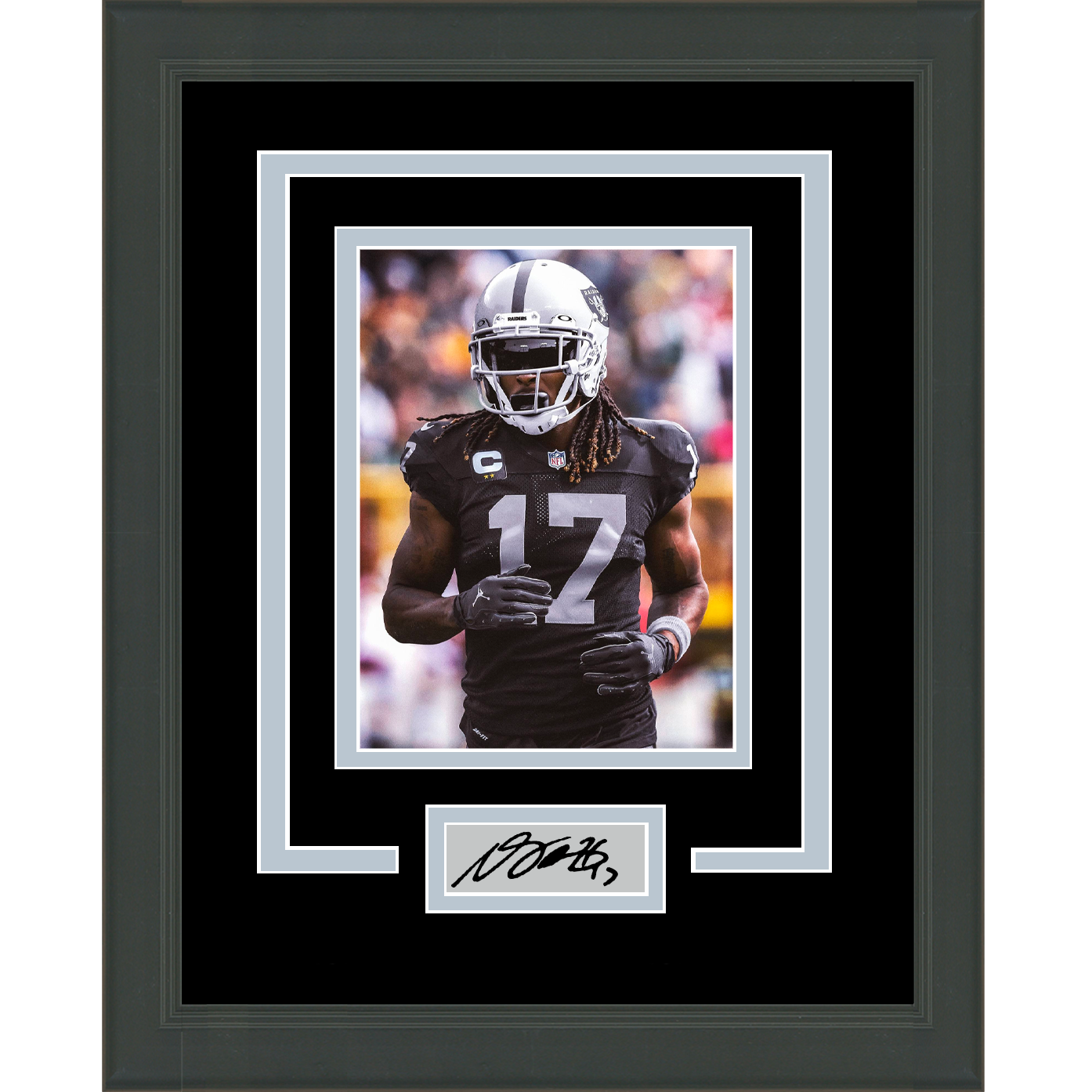 Framed Davante Adams Facsimile Laser Engraved Signature Auto Las Vegas Raiders 11x14 Football Photo