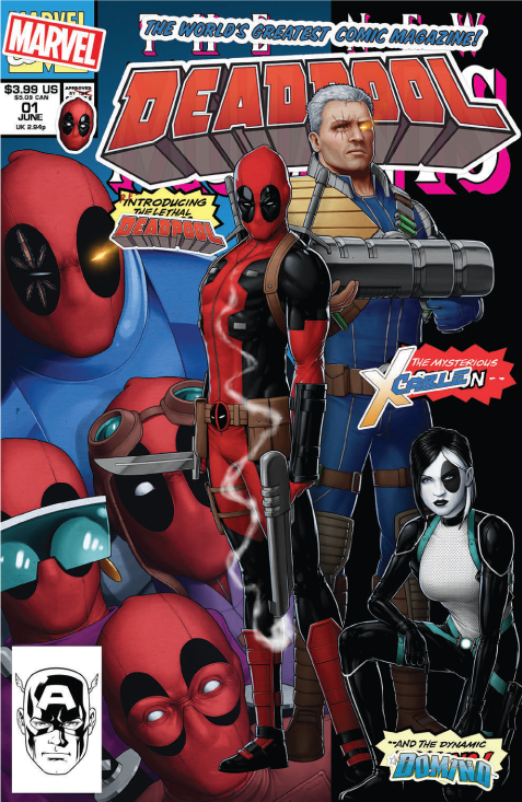 DEADPOOL #1 Marvel 2018 John Tyler Christopher New Mutants 98 Homage Variant