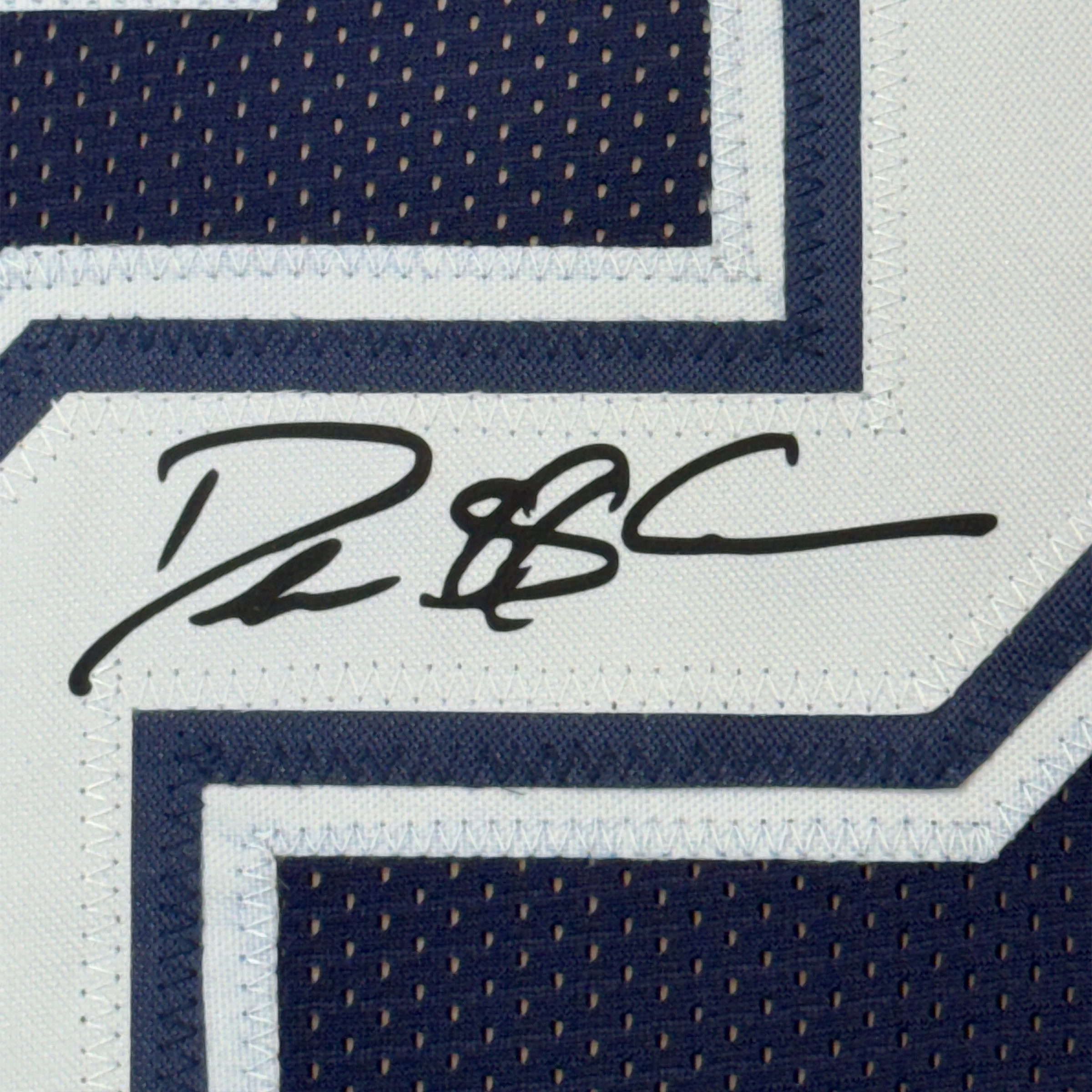 Framed Facsimile Autographed Deion Sanders 35x39 Dallas Blue Reprint Laser Auto Football Jersey Size Men's XL