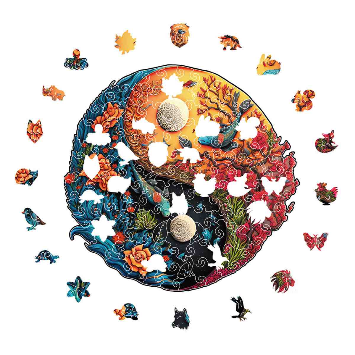 Sea Life Yin Yang - Jigsaw Puzzle