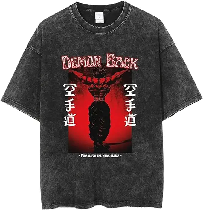 Vintage Washable T-Shirt - Streetwear Anime Graphic
