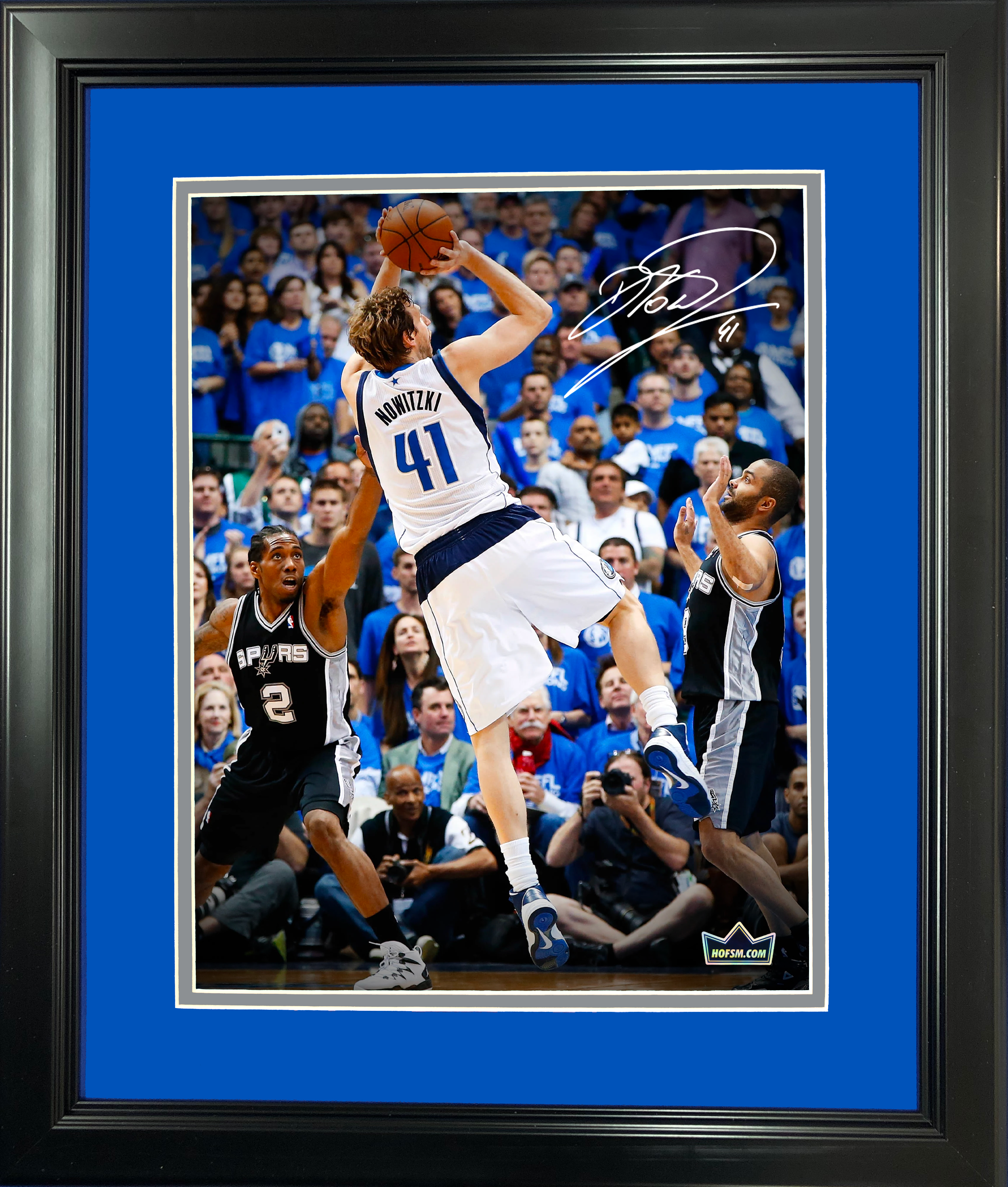 Framed Dirk Nowitzki Dallas Mavericks Facsimile Laser Engraved Signature Auto 11"x14" Basketball Photo HOFSM Holo