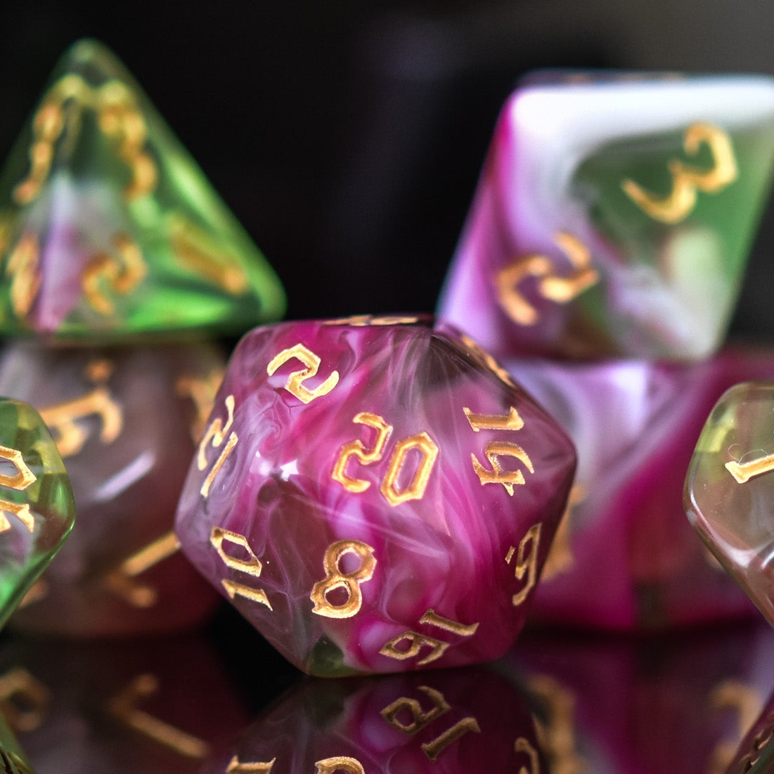 Druid Class Acrylic Dice Set