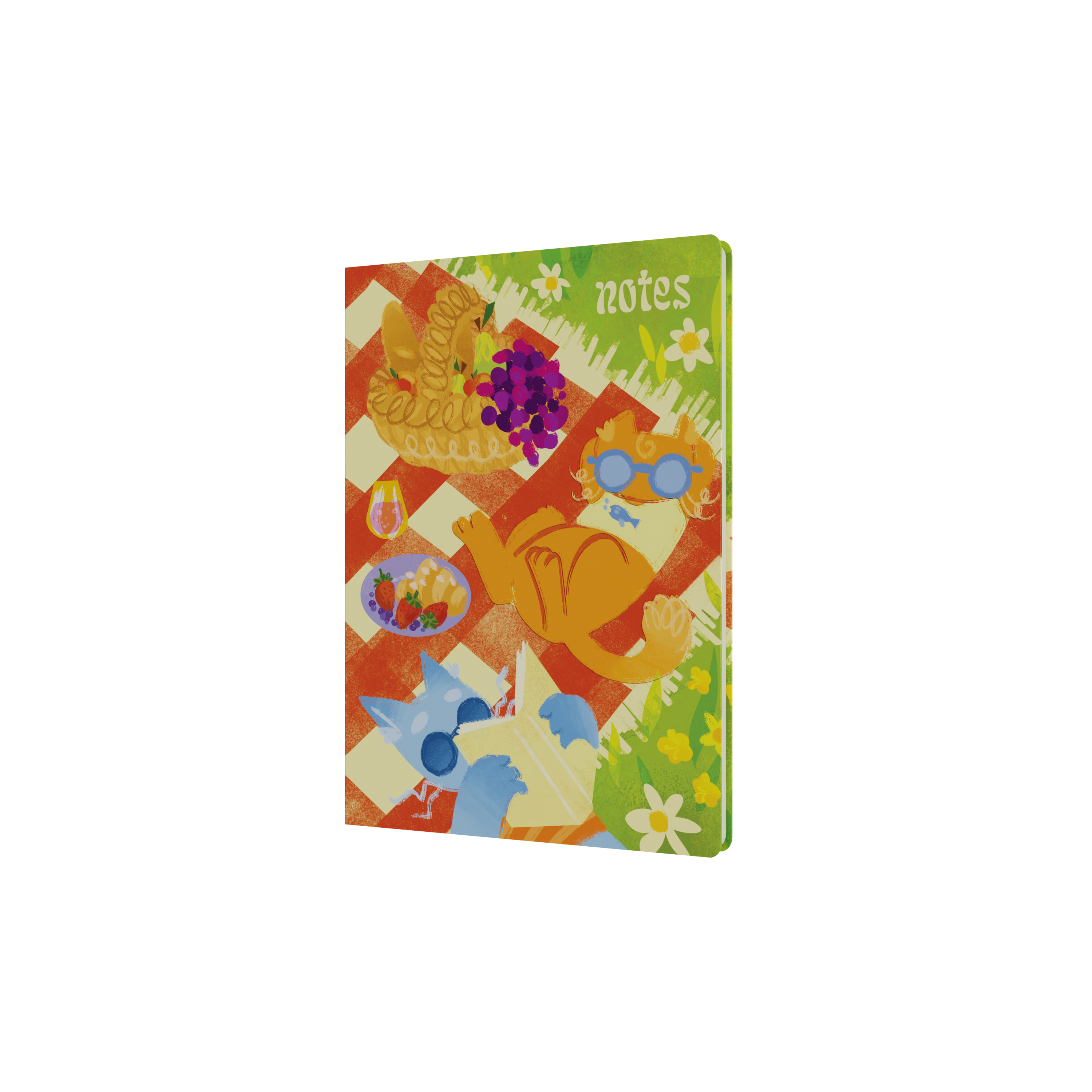 Cats by Bella Ramsay A5 Ruled Notebook